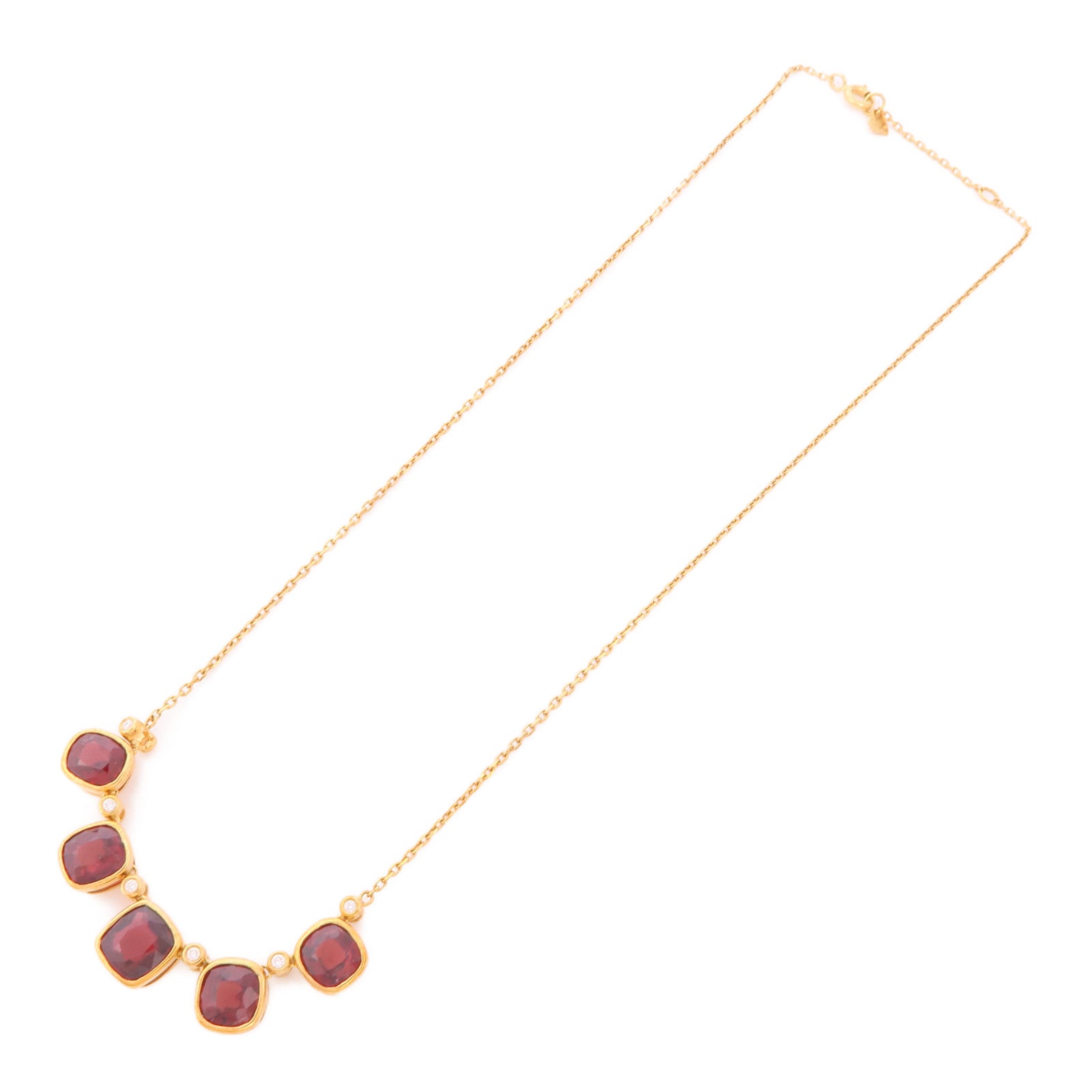 JEWELRY 【激減優惠】18K黃金尖晶石Diamond Necklace項鍊