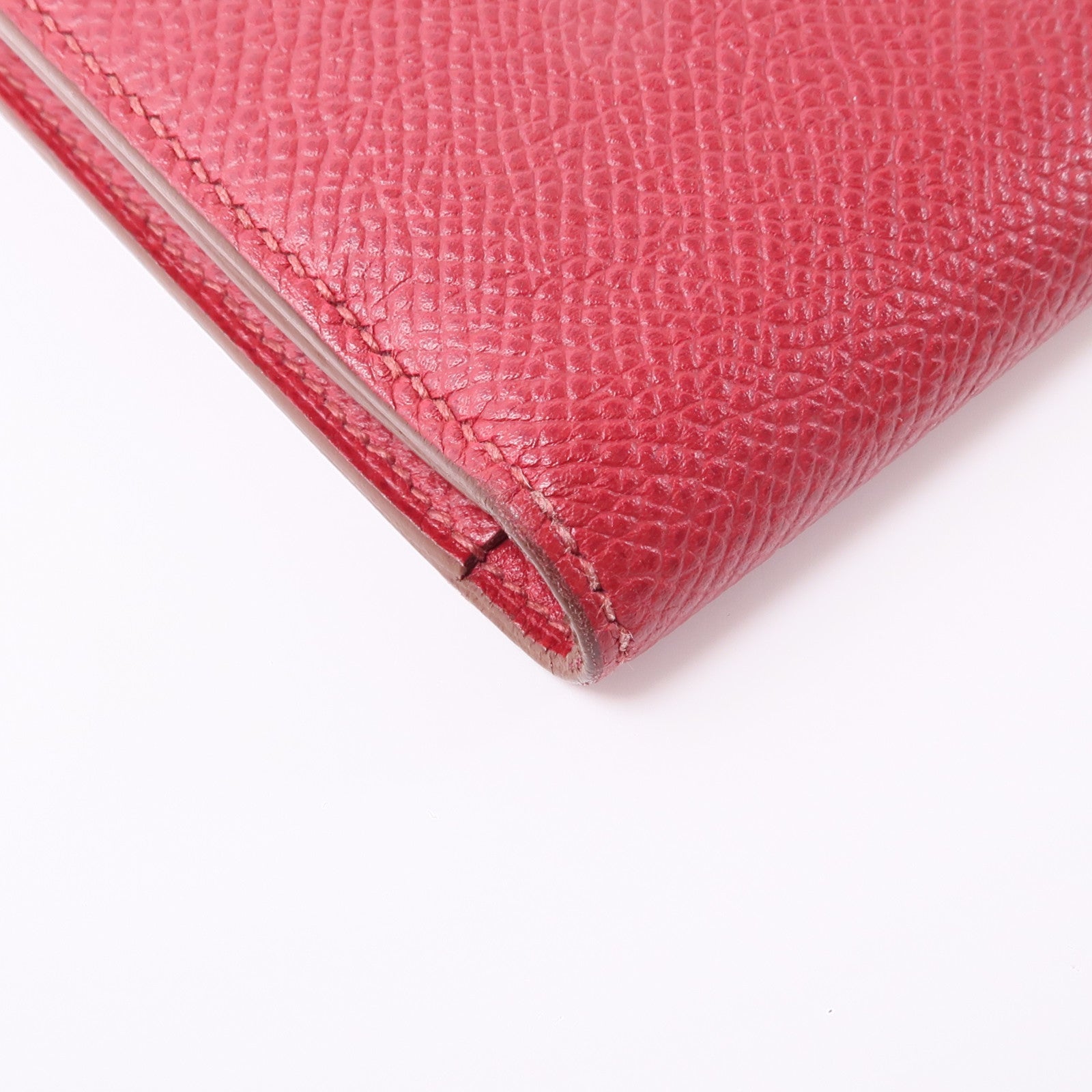 HERMES 皮革Bearn Long Wallet銀扣長錢包長錢包