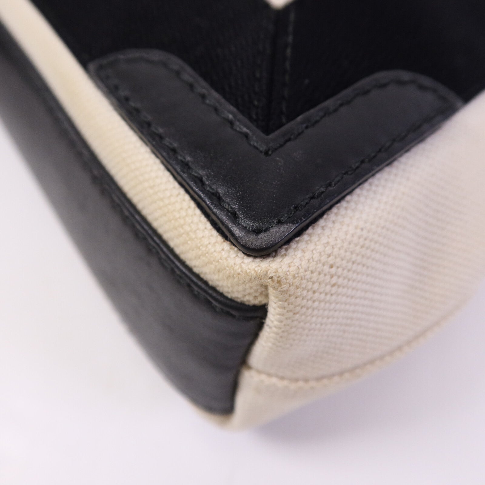 BALENCIAGA 帆布/牛皮皮革Tote Bag銀扣手挽肩背兩用袋