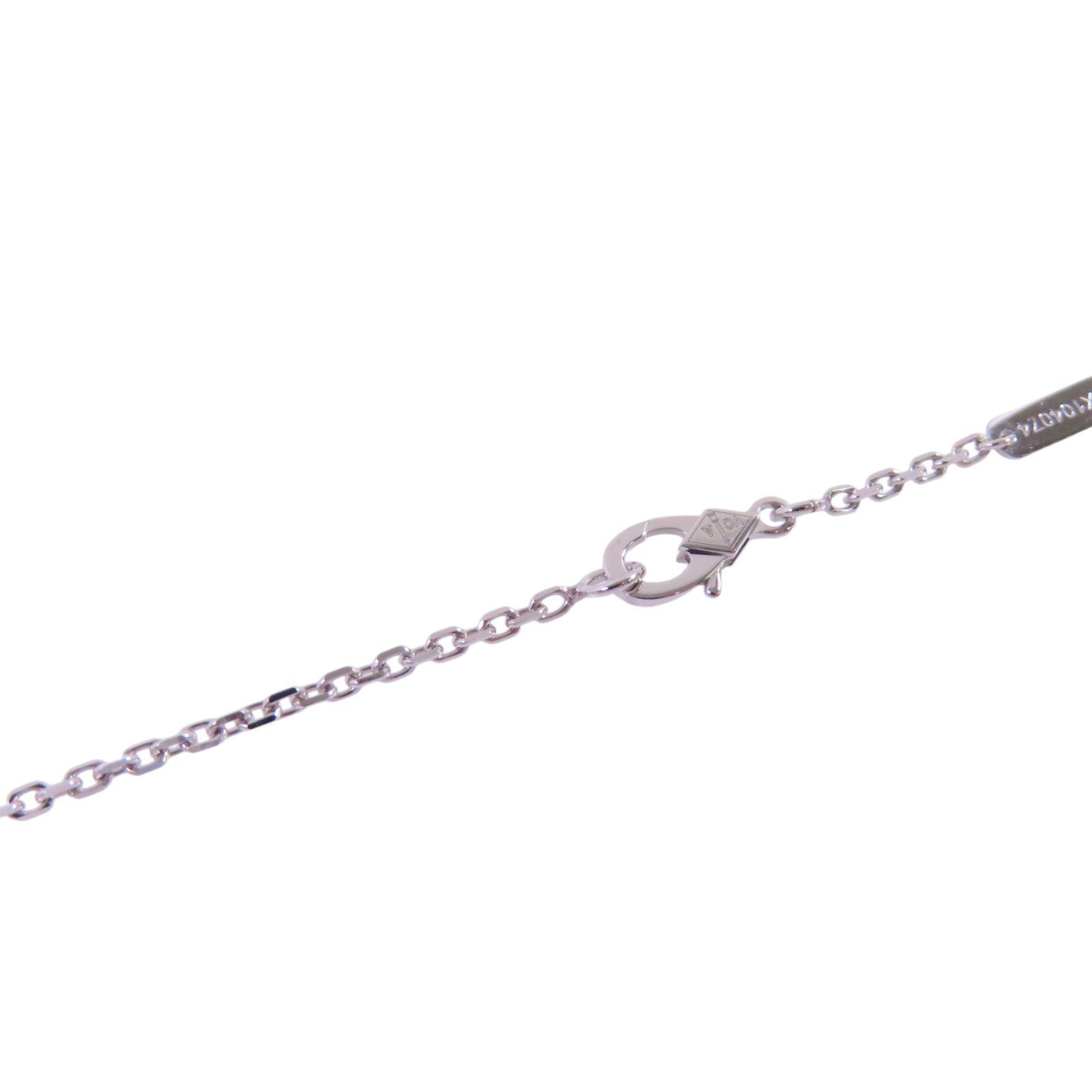 Van Cleef & Arpels 18K白金/鑽石Two Butterfly Pendant Necklace銀扣項鏈