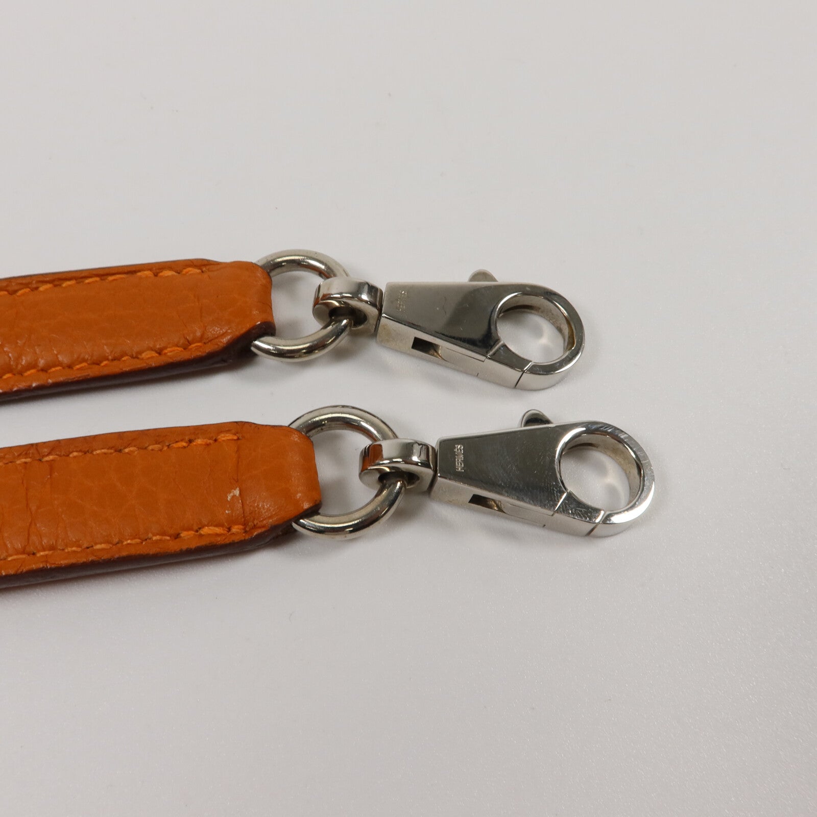 HERMES Clemence皮革Bolide 31手挽肩背兩用袋Orange
