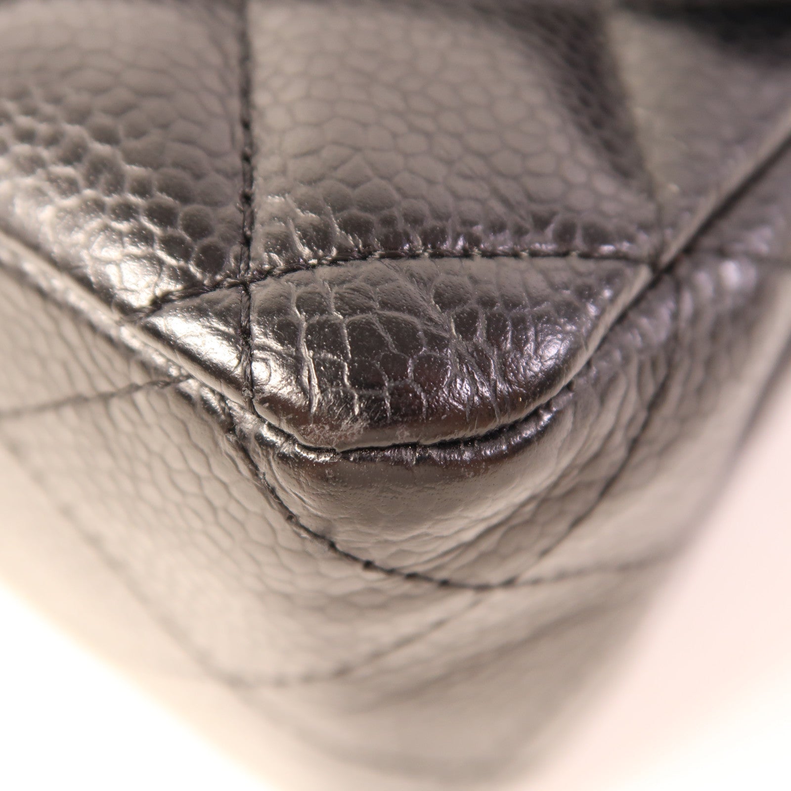 CHANEL 牛皮皮革Classic 25銀扣鏈帶肩背袋