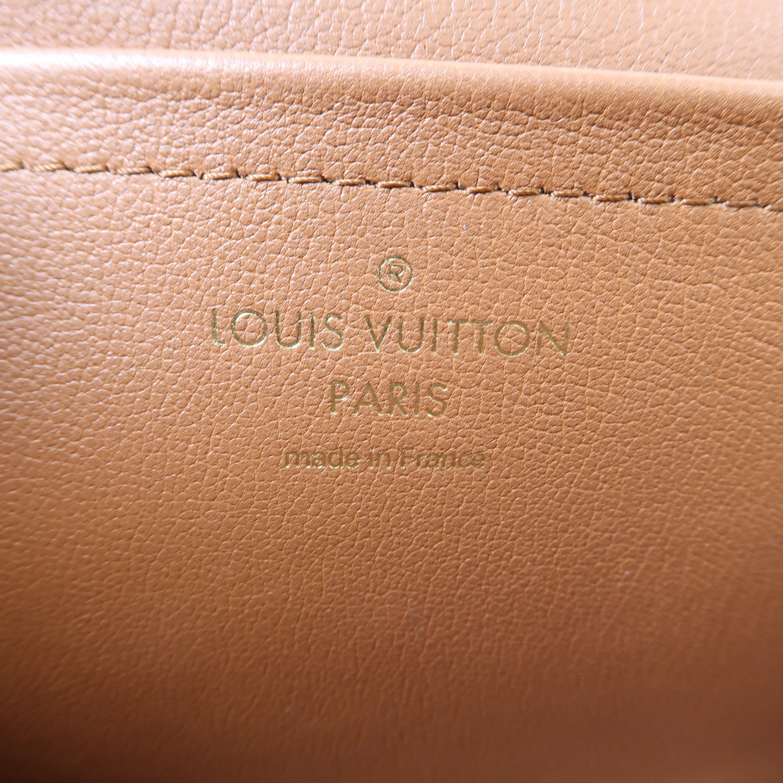 LOUIS VUITTON Monogram Marceau金扣肩背袋棕色