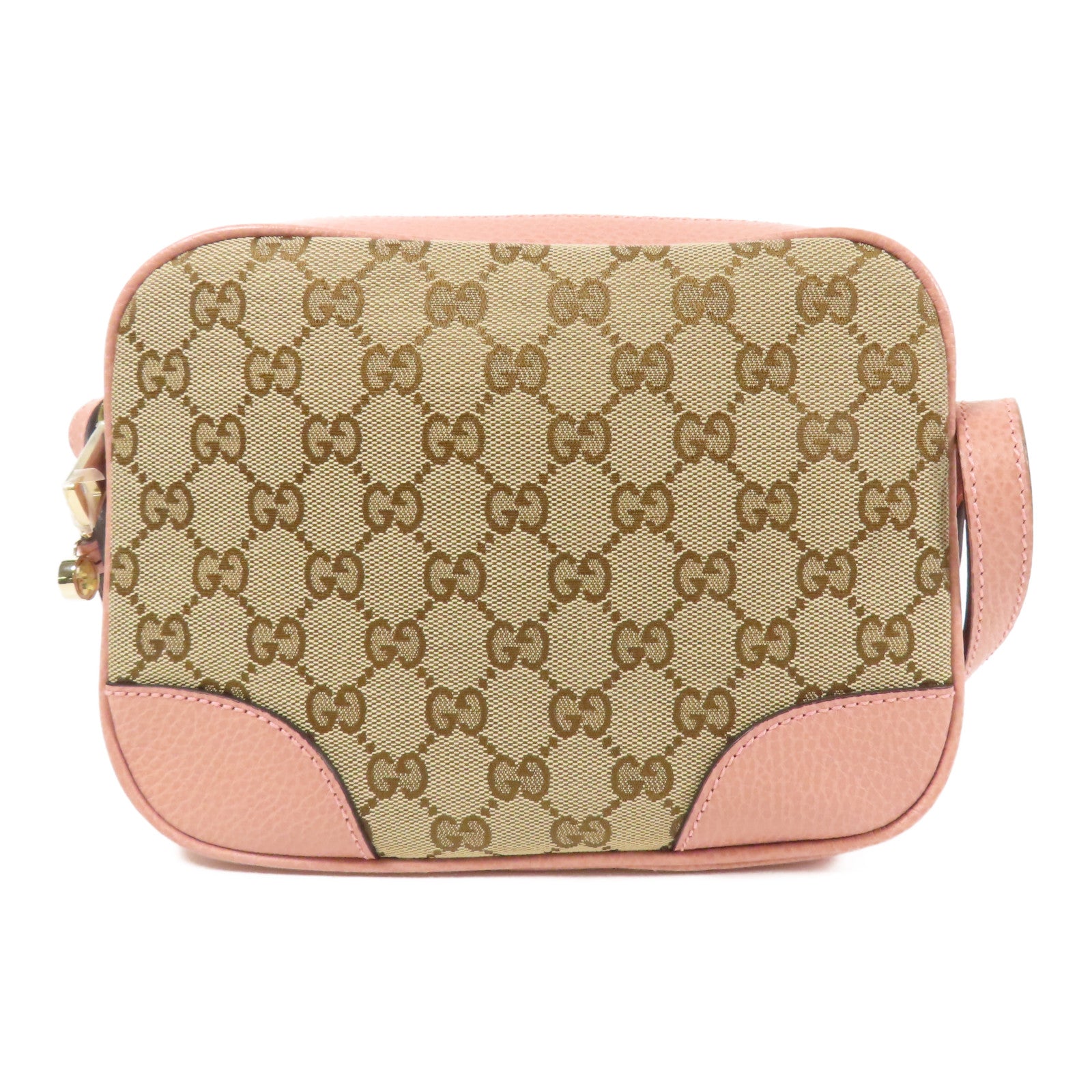 GUCCI 帆布/皮革Shoulder Bag金扣肩背袋
