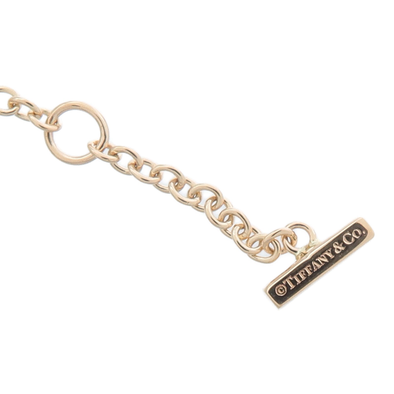 TIFFANY＆CO 18K黃金T Smile Bracelet手鏈