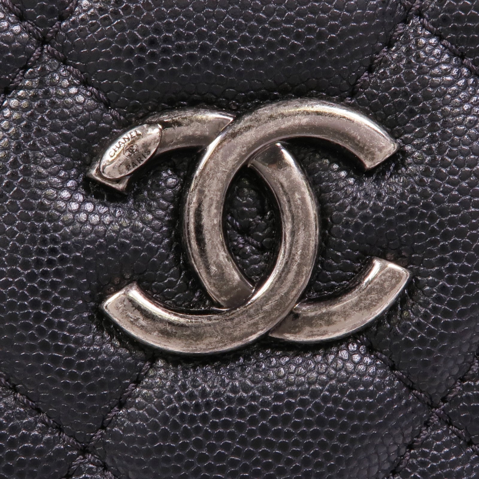 CHANEL 牛皮皮革/蜥蝪皮革Bowling鏈帶肩背袋