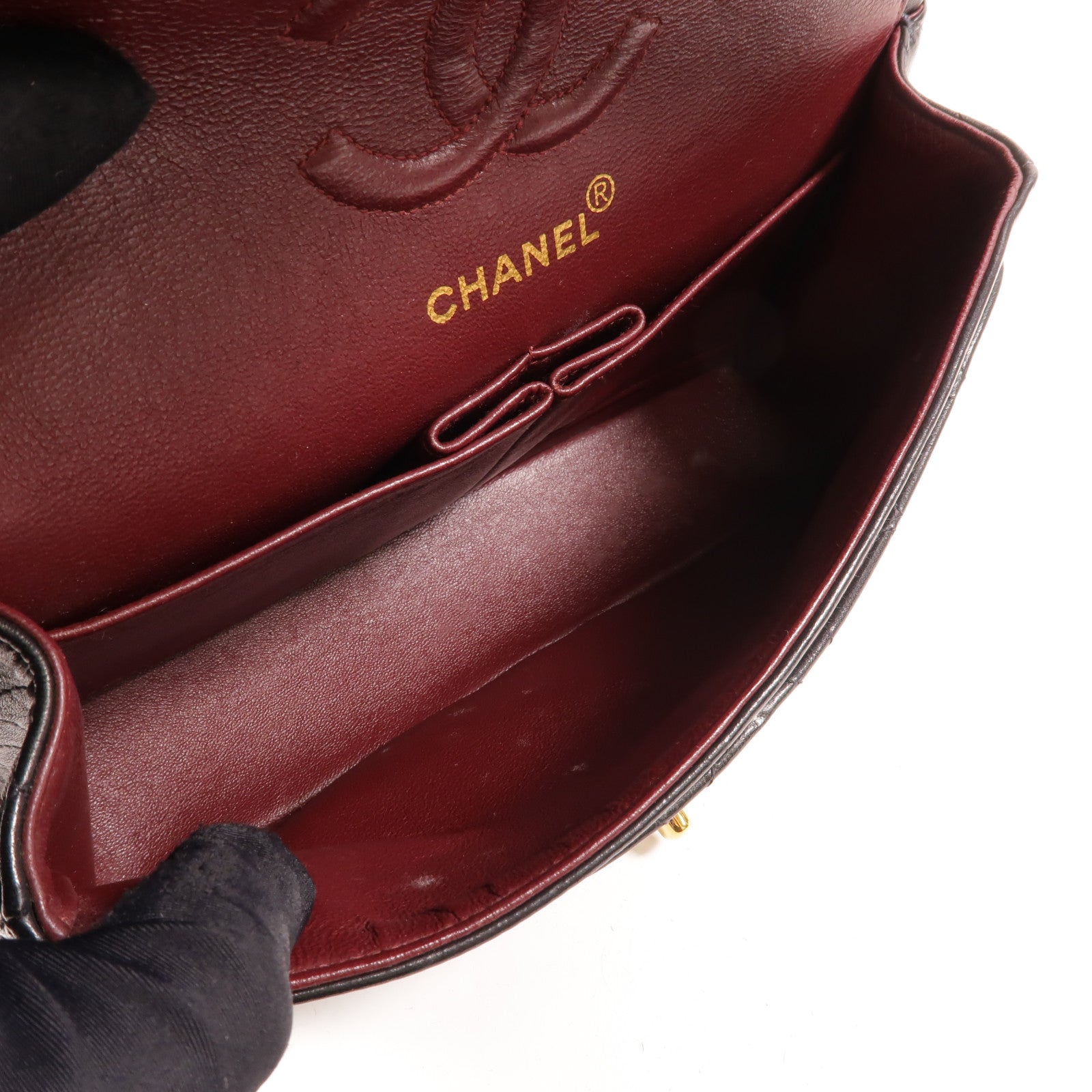 CHANEL 羊皮皮革Vintage Classic 23鏈帶肩背袋