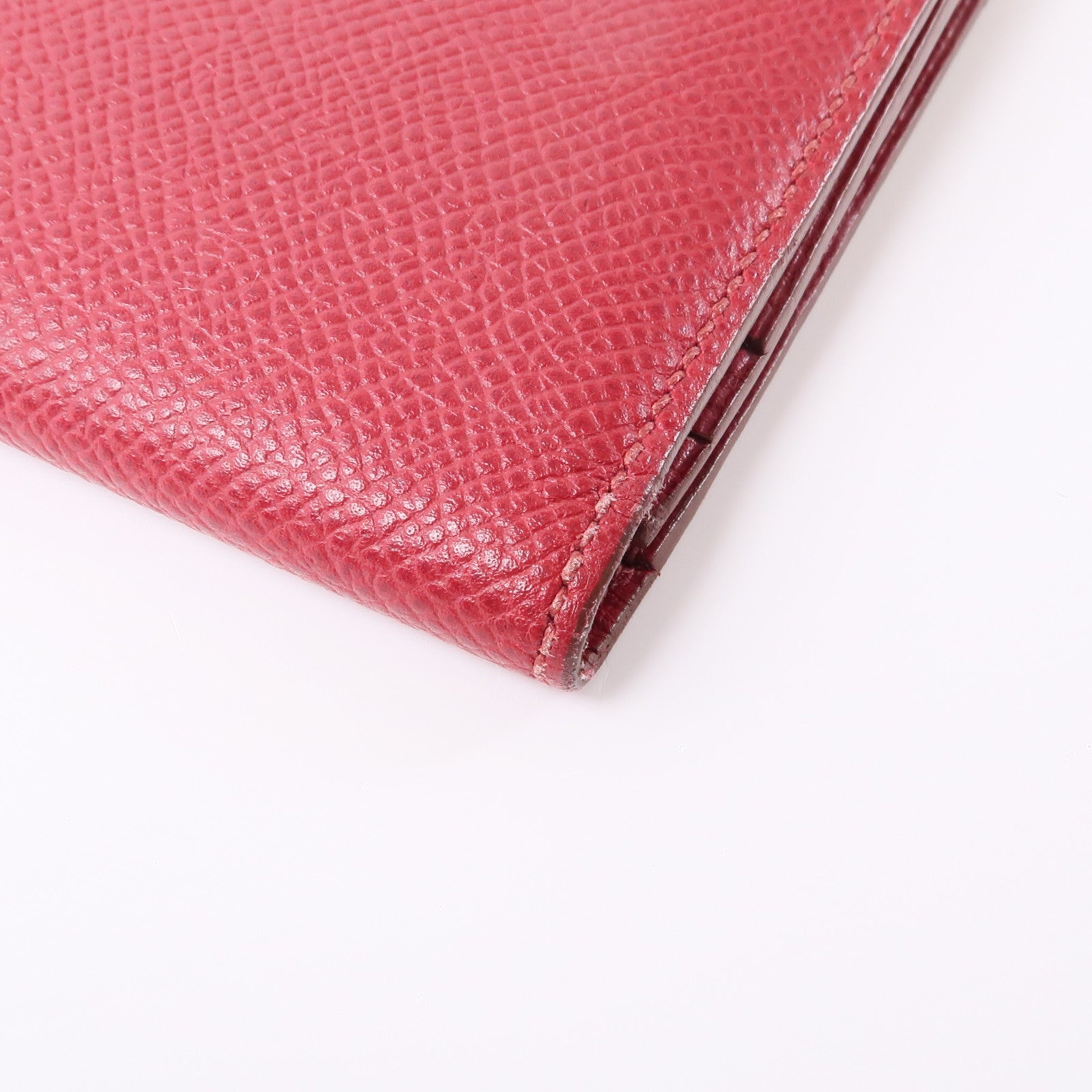 HERMES 皮革Bearn Long Wallet銀扣長錢包長錢包