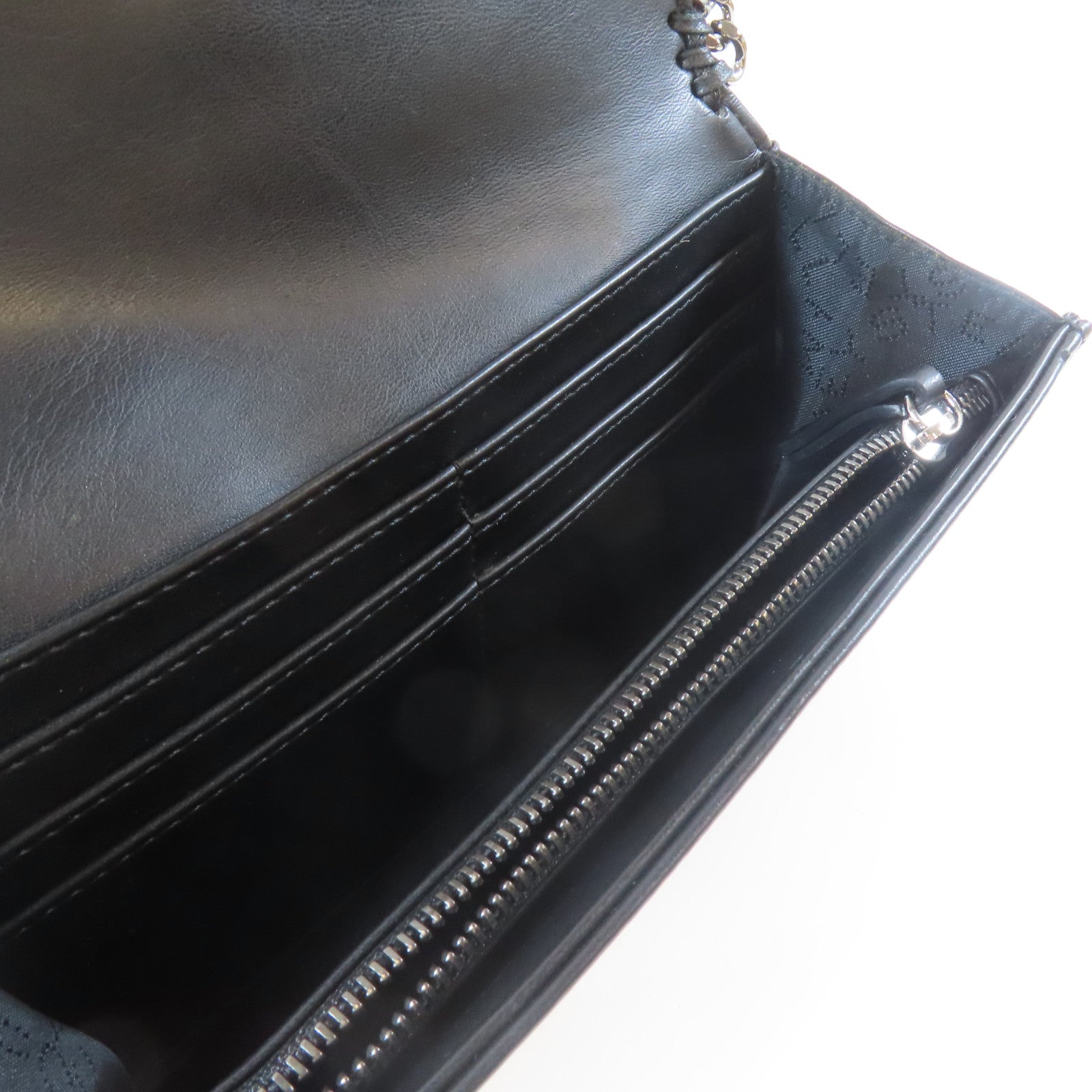 SELECTION 【激減優惠】牛皮皮革Stella Mccartney Long wallet銀扣長錢包黑色