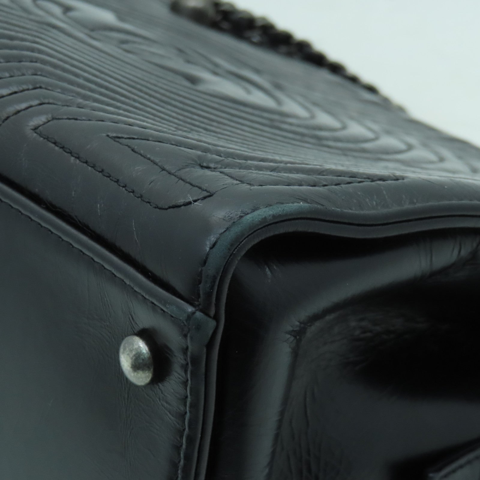CHANEL 【激減優惠】牛皮皮革Chain Shoulder Bag銀扣鏈帶肩背袋黑色