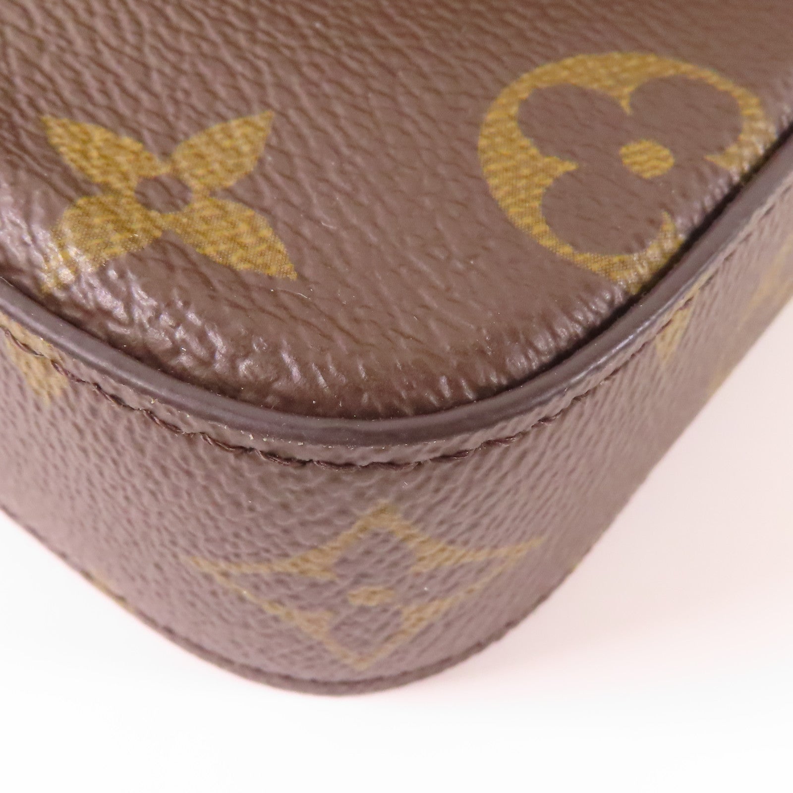 LOUIS VUITTON LV GHW Felicie Strap & Go Shoulder Bag M80091 Monogram Brown/Green