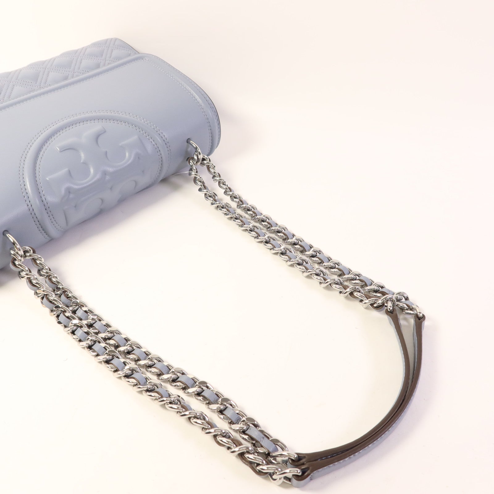 Tory Burch 牛皮皮革Shoulder Bag銀扣肩背袋