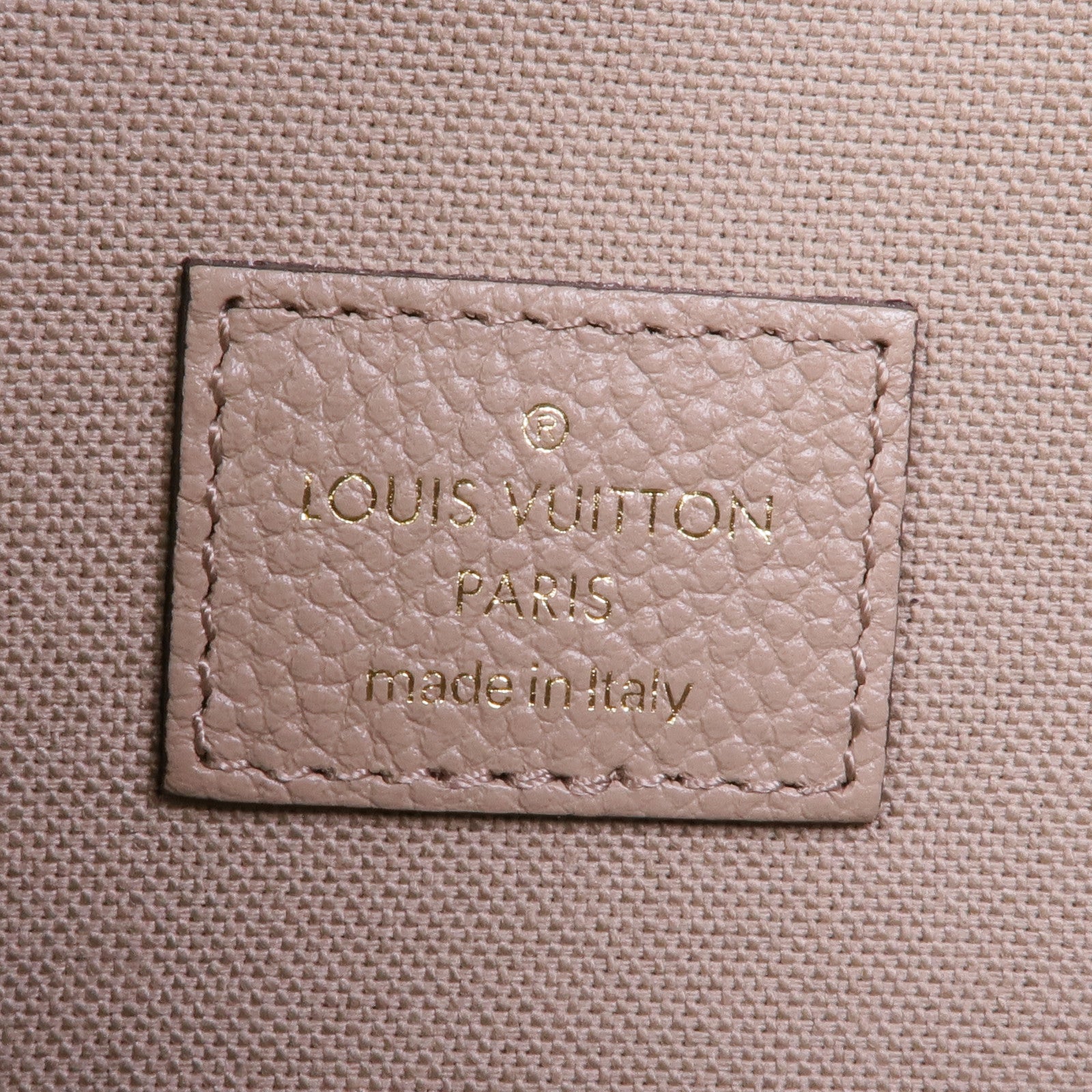 LOUIS VUITTON Monogram Empreinte Felicie Pochette金扣鏈帶肩背袋