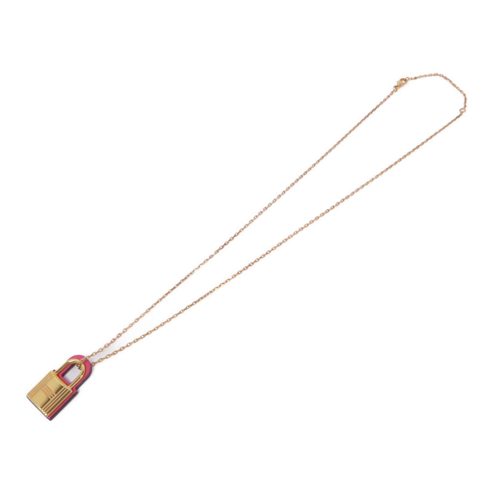 HERMES 皮革/金屬Necklace項鍊