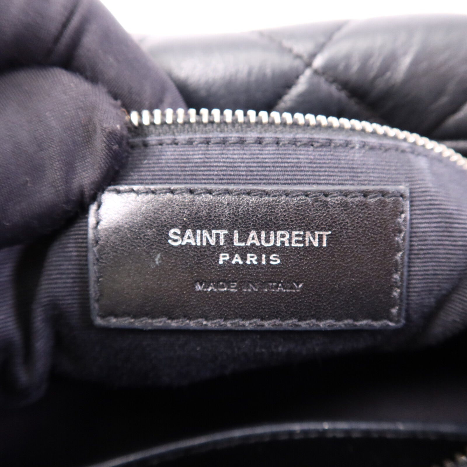 SAINT LAURENT 牛皮皮革Loulou銀扣鏈帶肩背袋