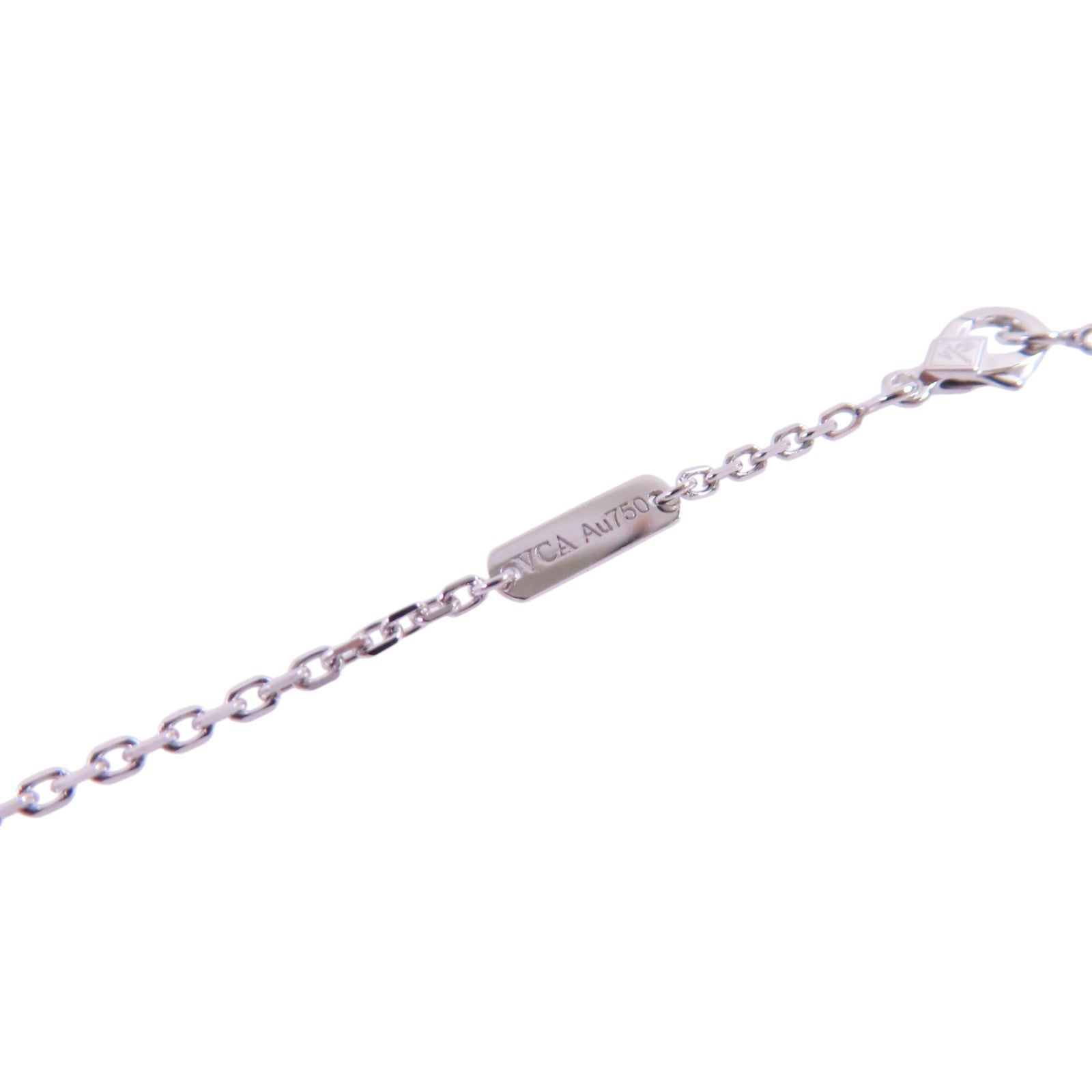 Van Cleef & Arpels 18K白金/鑽石Two Butterfly Pendant Necklace銀扣項鏈