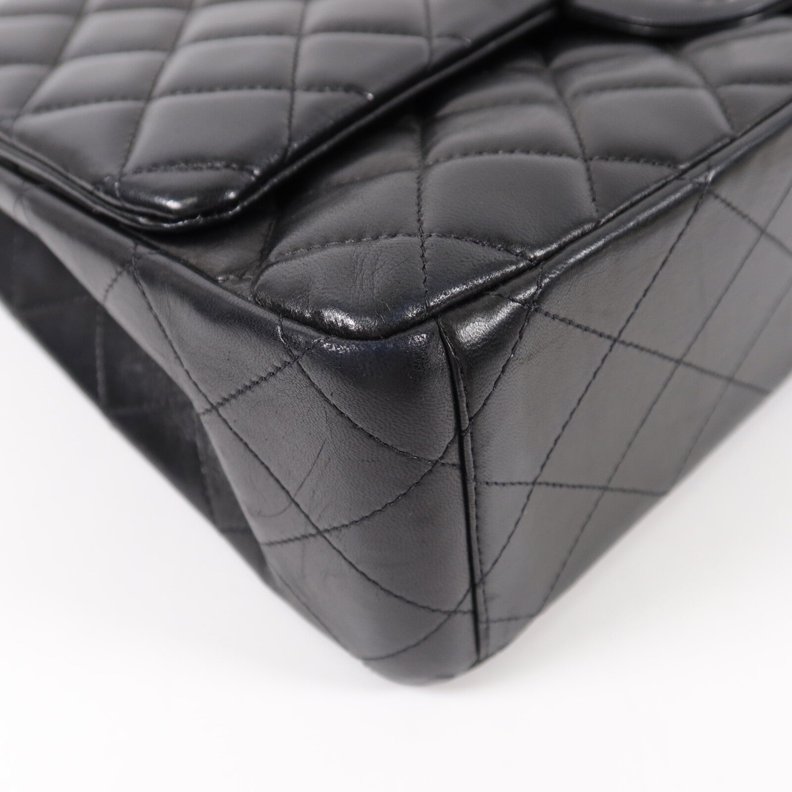 CHANEL 羊皮皮革Maxi Classic鏈帶肩背袋