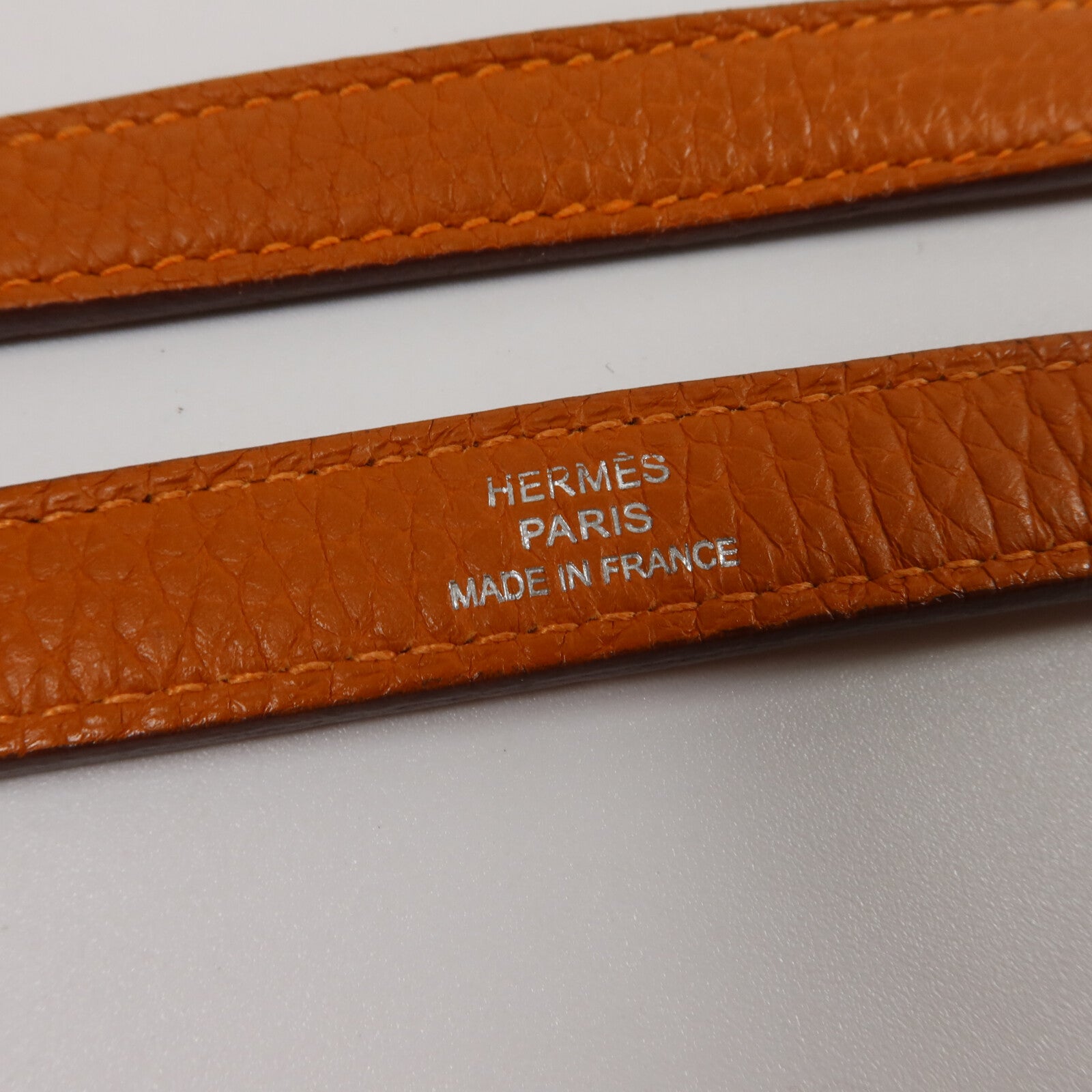 HERMES Clemence皮革Bolide 31手挽肩背兩用袋Orange