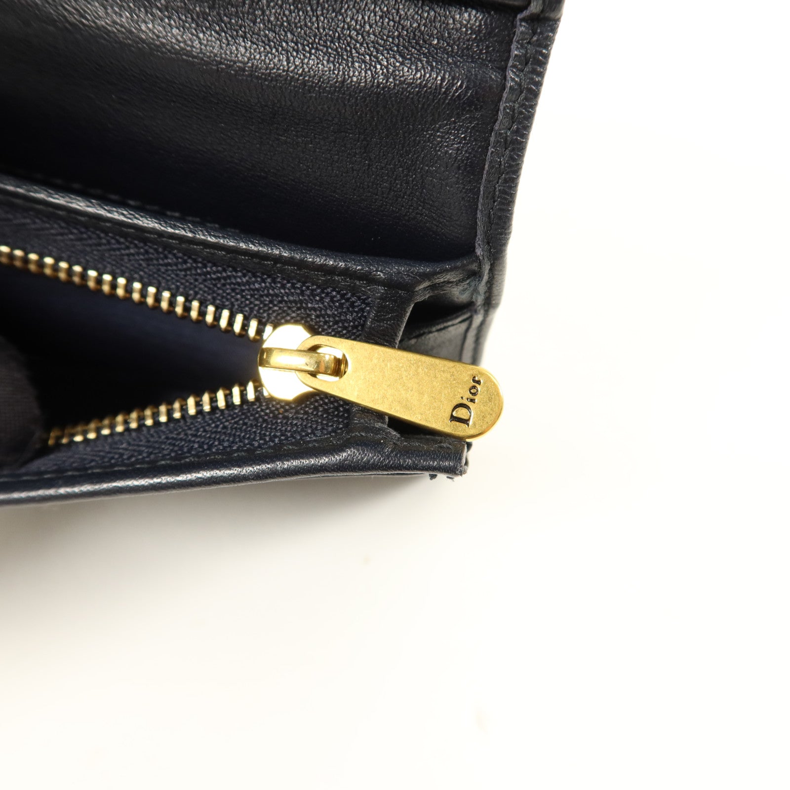 Dior 帆布/牛皮皮革Saddle Lotus Wallet錢包
