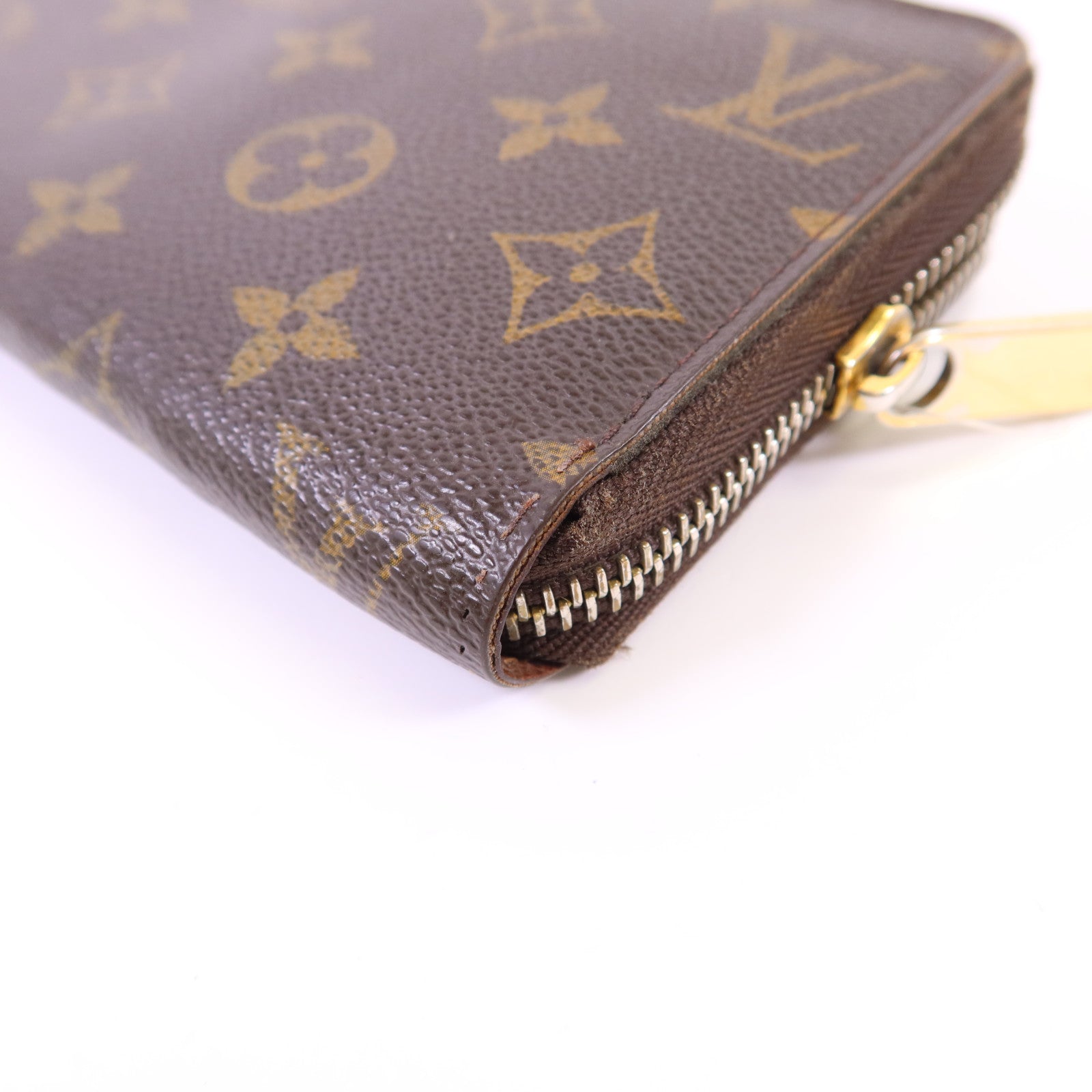 LOUIS VUITTON Monogram Zipper Long Wallet金扣長錢包M60017