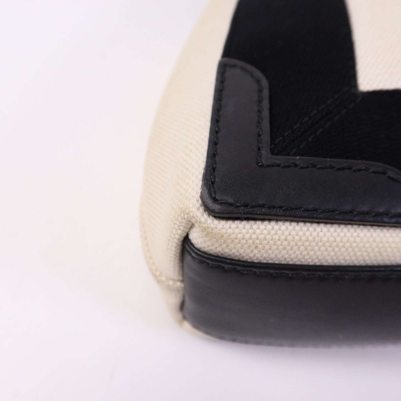 BALENCIAGA 帆布/牛皮皮革Tote Bag銀扣手挽肩背兩用袋