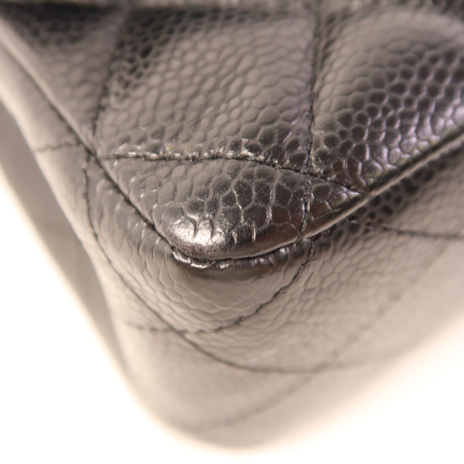 CHANEL 牛皮皮革Classic 25銀扣鏈帶肩背袋