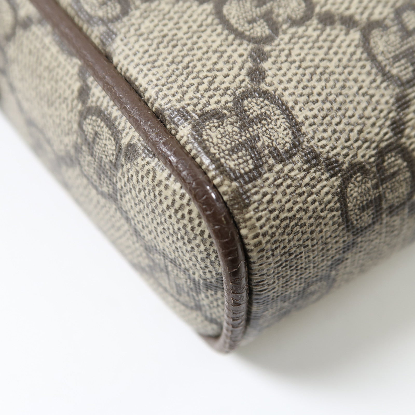 GUCCI 塗層帆布Ophidia金扣肩背袋啡色
