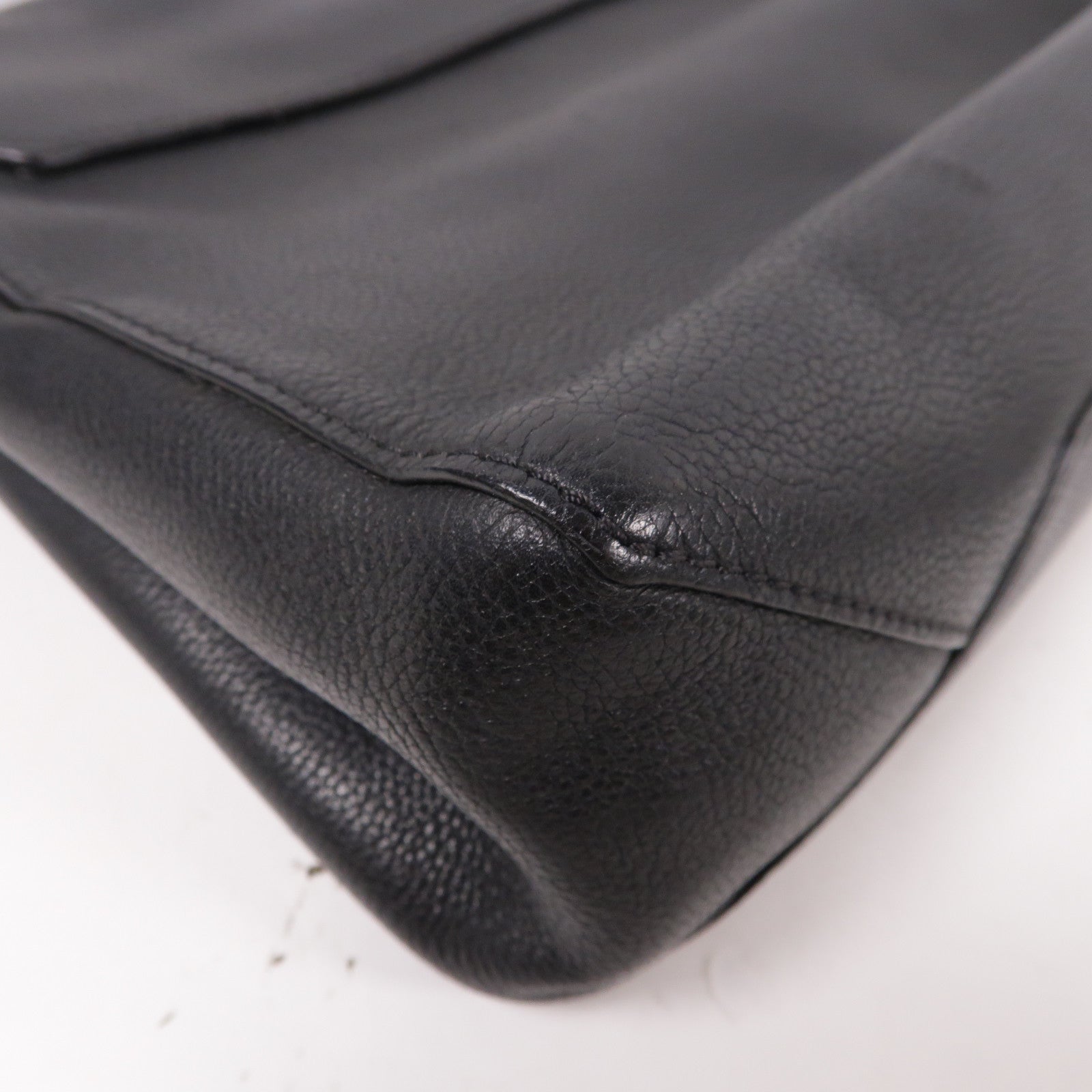 LOUIS VUITTON 牛皮皮革Rockme Caltble銀扣手挽肩背兩用袋黑色