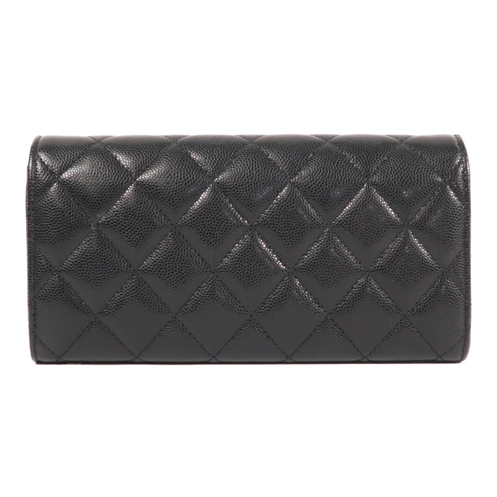“加料条幅”　文革前・李鄭和 CHANEL 牛皮皮革Long Wallet銀扣長錢包– Brand Off Hong Kong