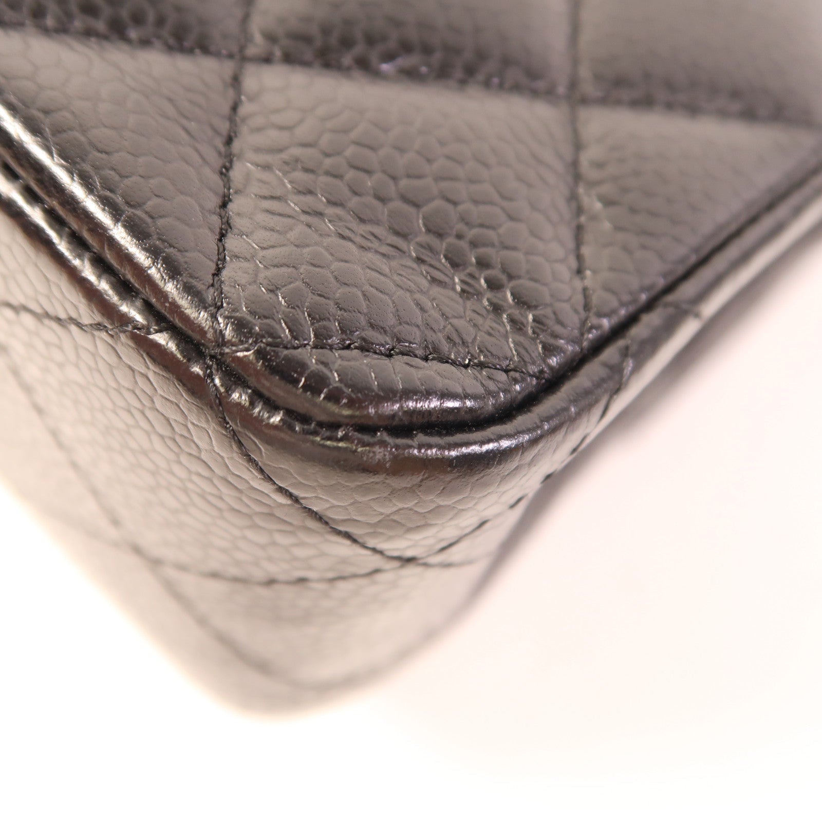 CHANEL 牛皮皮革Classic 25銀扣鏈帶肩背袋