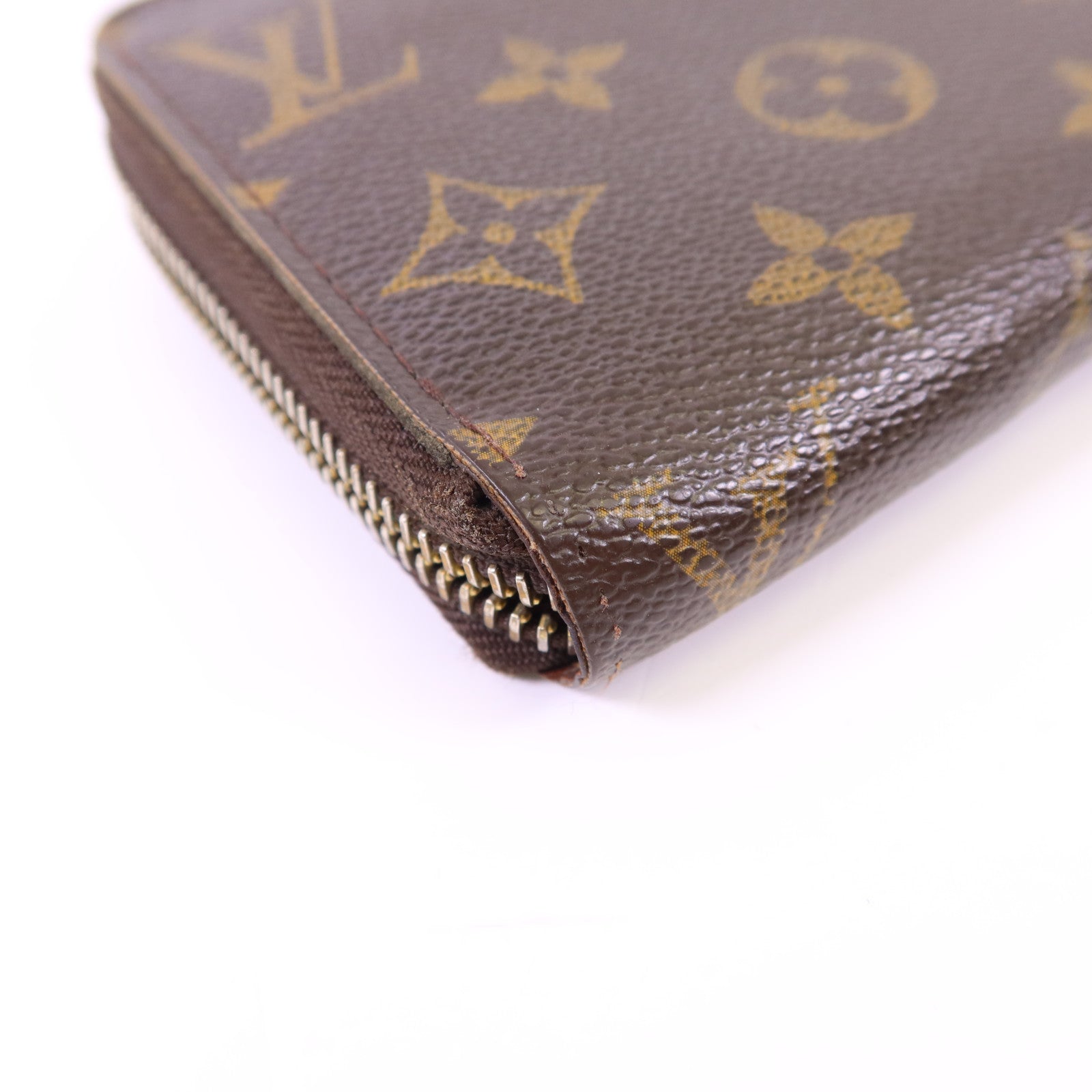 LOUIS VUITTON Monogram Zipper Long Wallet金扣長錢包M60017