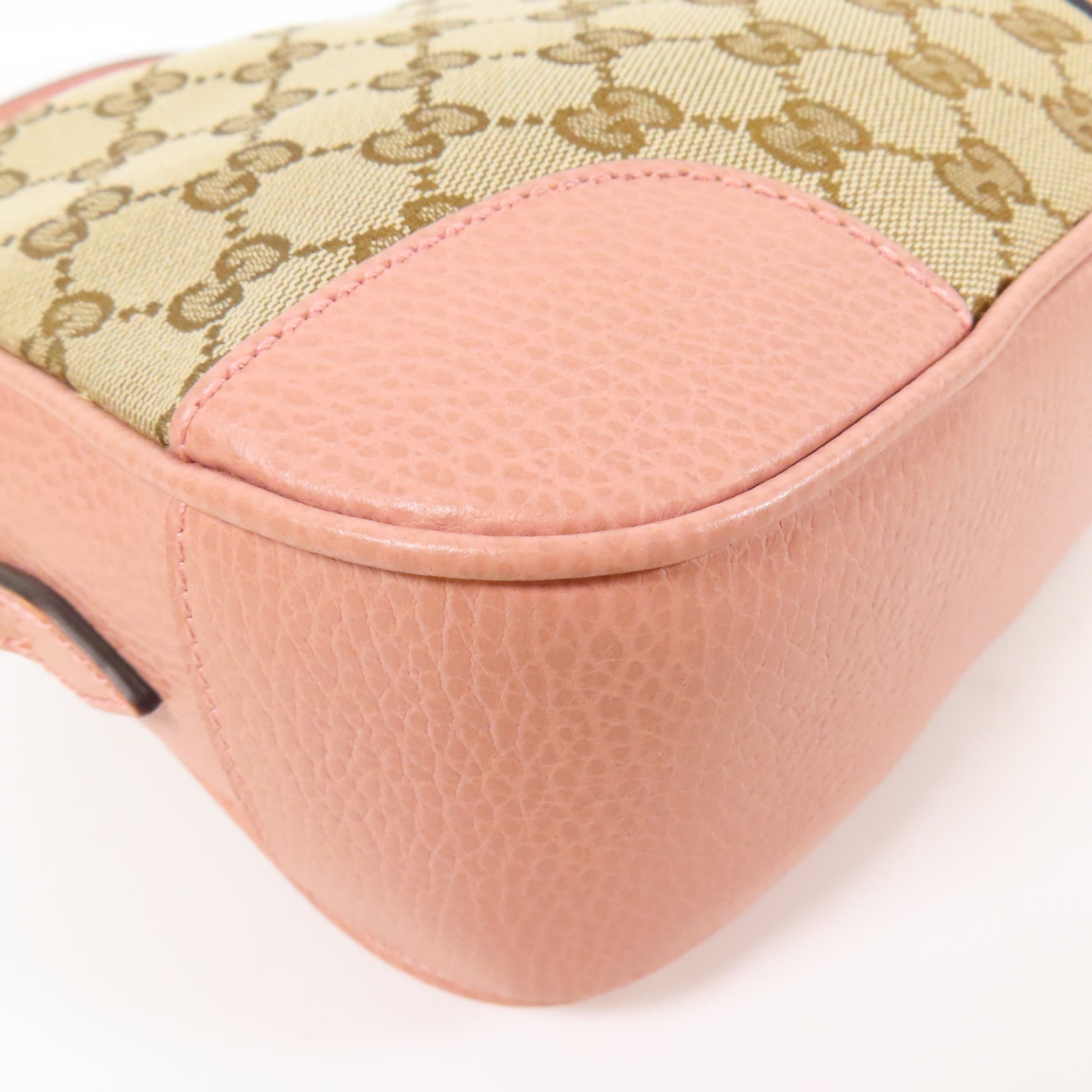 GUCCI 帆布/皮革Shoulder Bag金扣肩背袋
