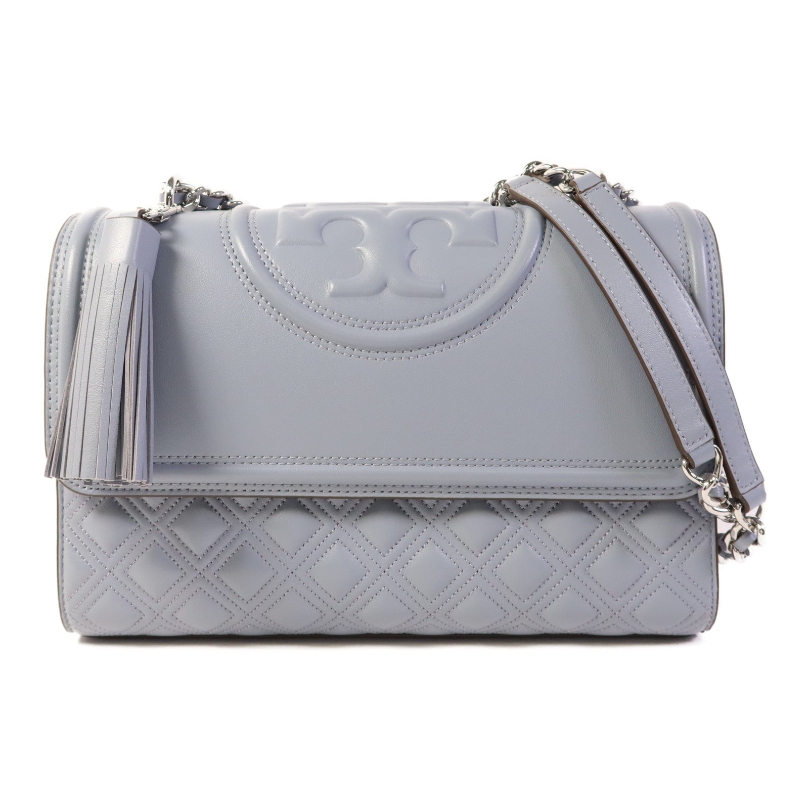 Tory Burch 牛皮皮革Shoulder Bag銀扣肩背袋