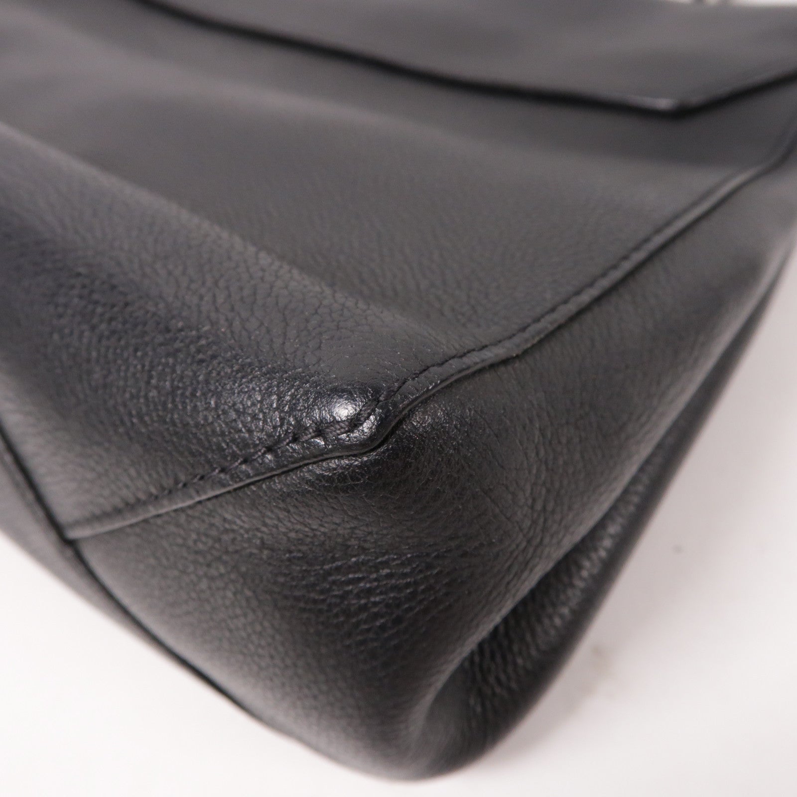 LOUIS VUITTON 牛皮皮革Rockme Caltble銀扣手挽肩背兩用袋黑色