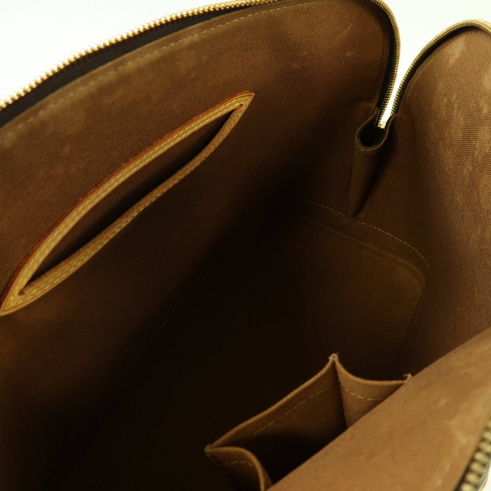 LOUIS VUITTON Monogram Alma PM金扣手挽袋啡色