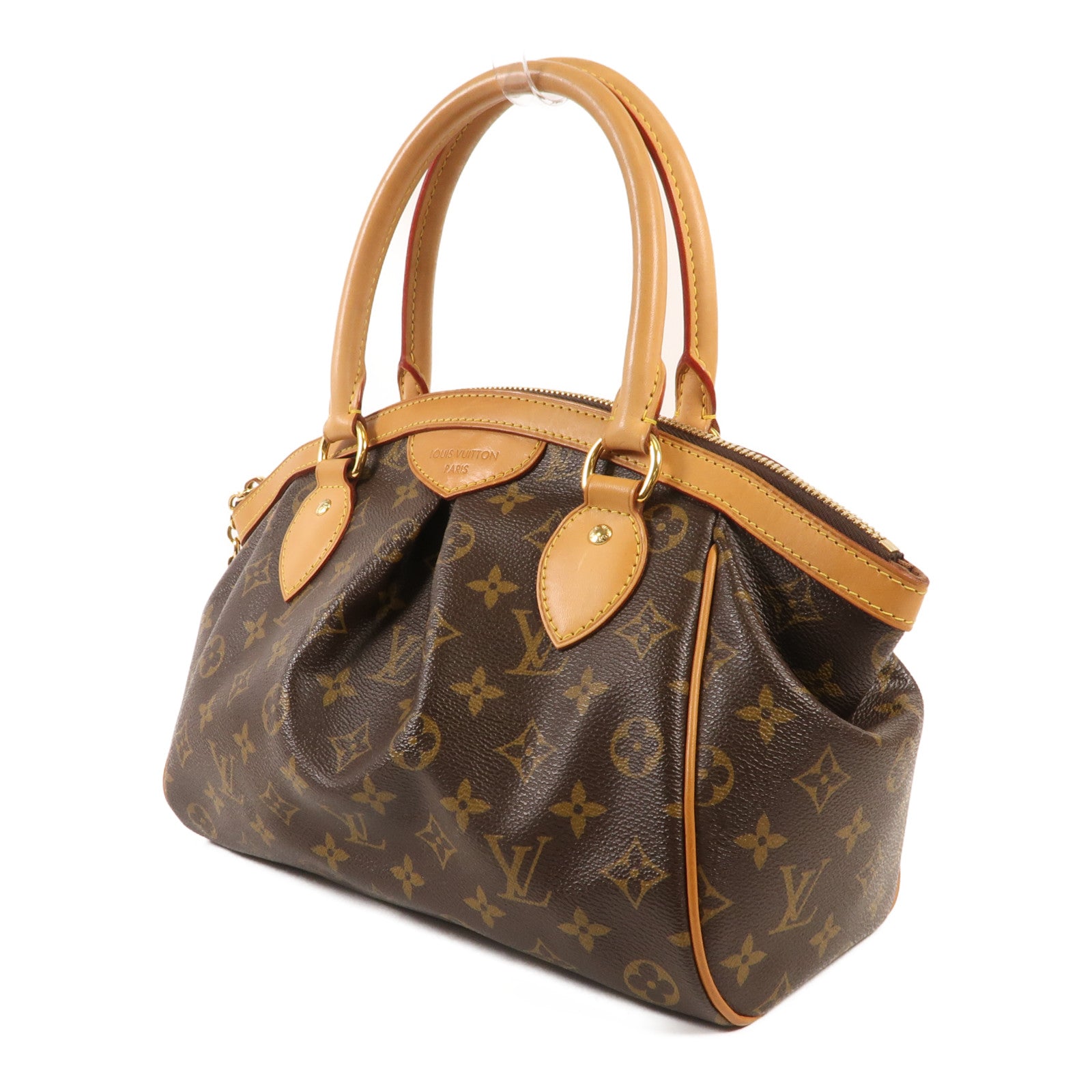 LOUIS VUITTON Monogram Tivoli PM金扣手挽袋