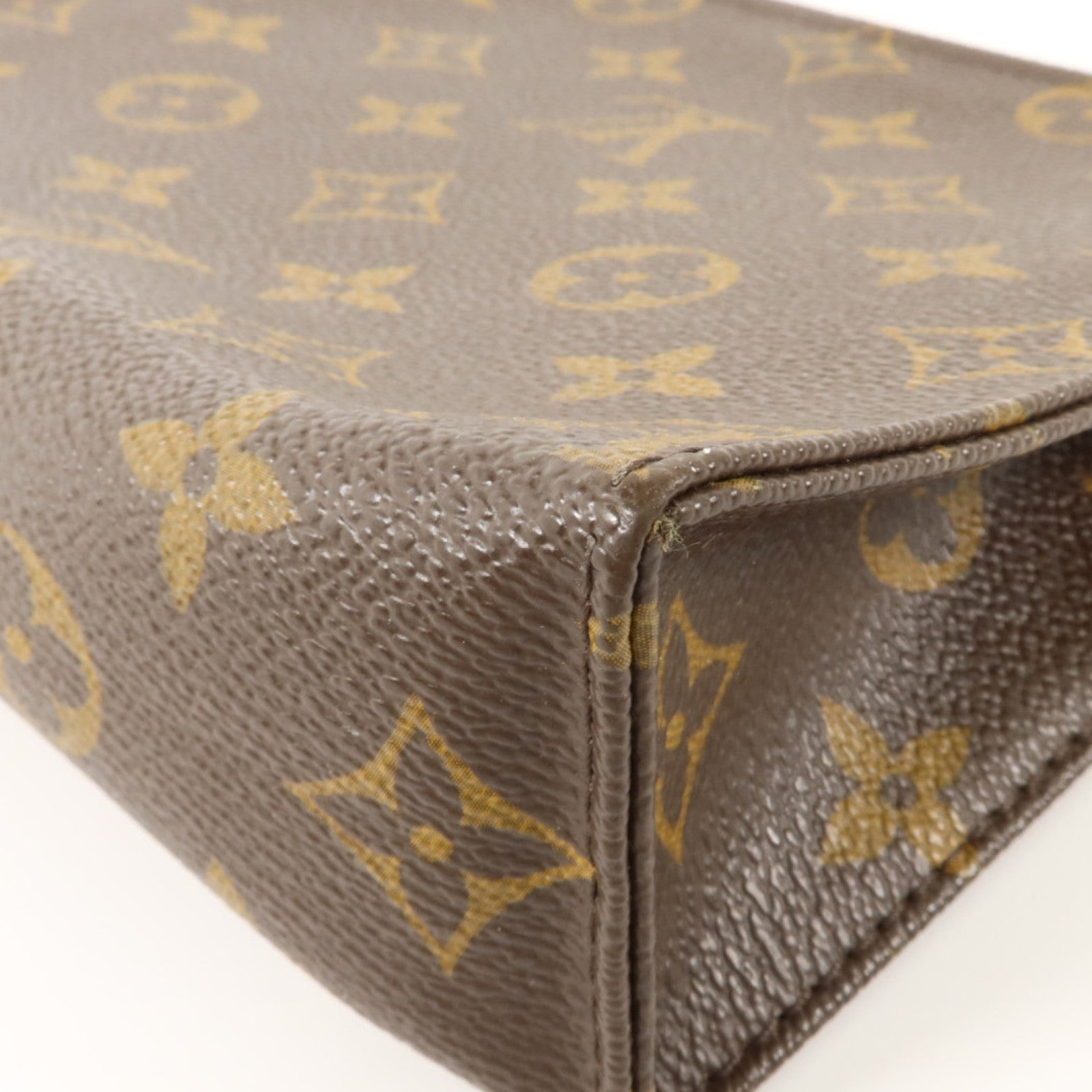 LOUIS VUITTON Monogram Toiletry Pouch 19金扣手拿包棕色