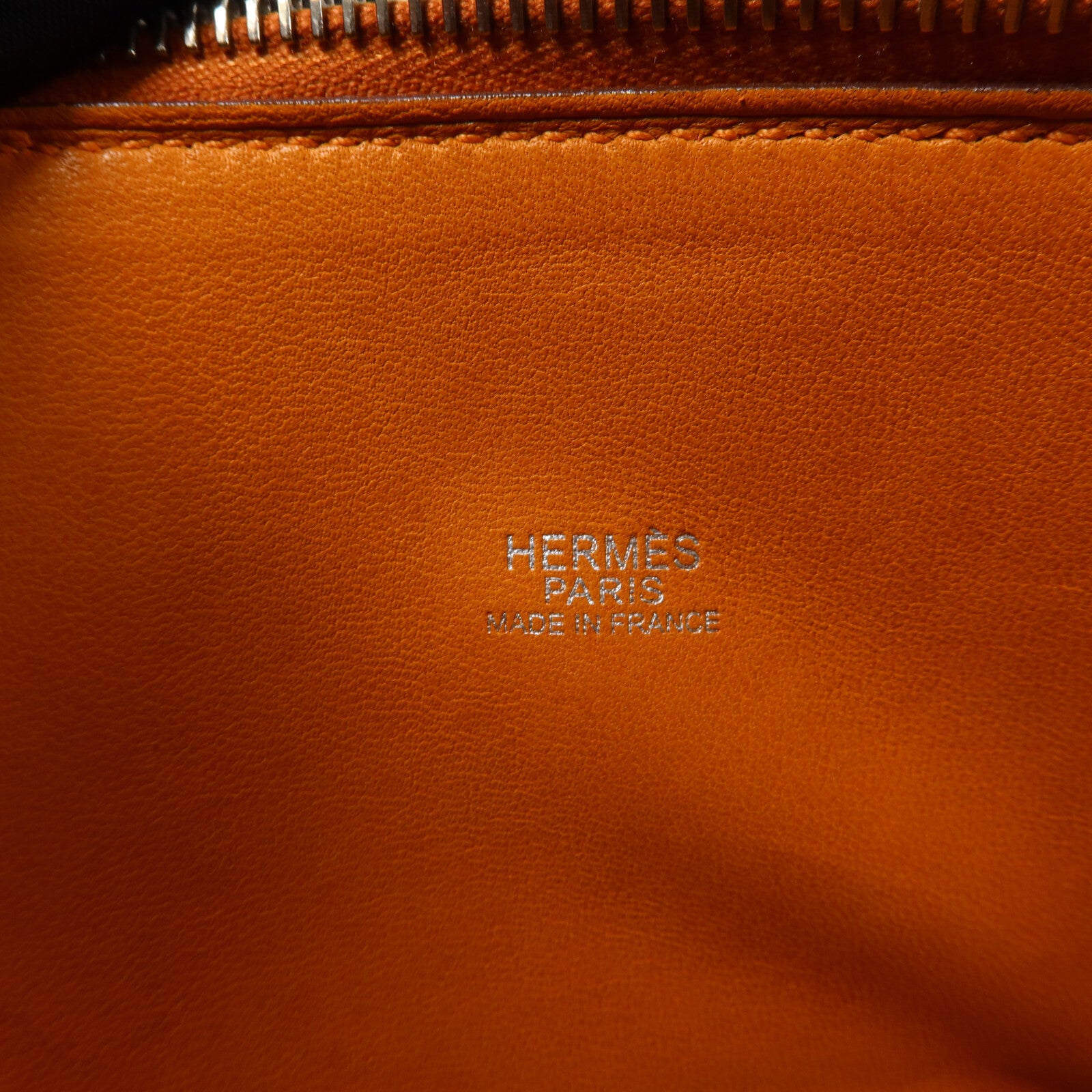 HERMES Clemence皮革Bolide 31手挽肩背兩用袋Orange