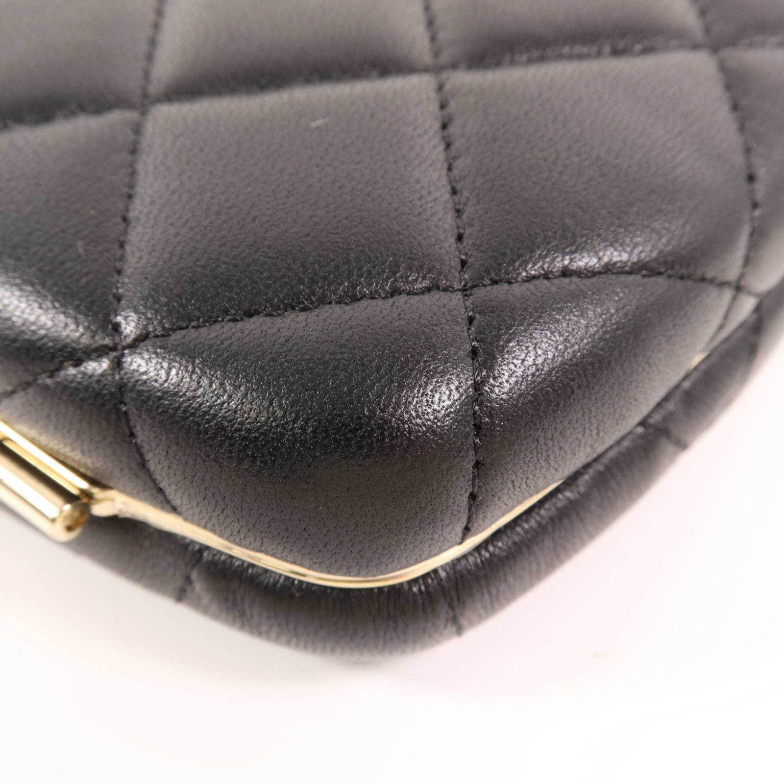 CHANEL 【激減優惠】羊皮皮革Chain Shoulder金扣鏈帶肩背袋