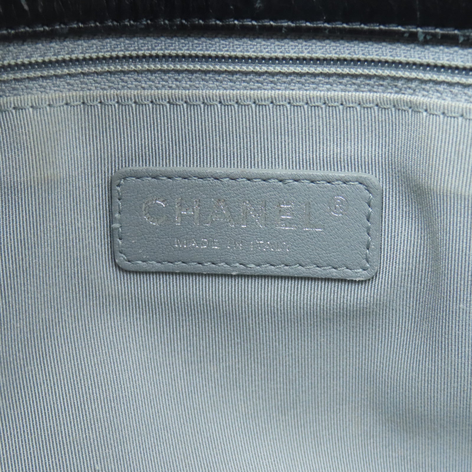 CHANEL 【激減優惠】牛皮皮革Chain Shoulder Bag銀扣鏈帶肩背袋黑色