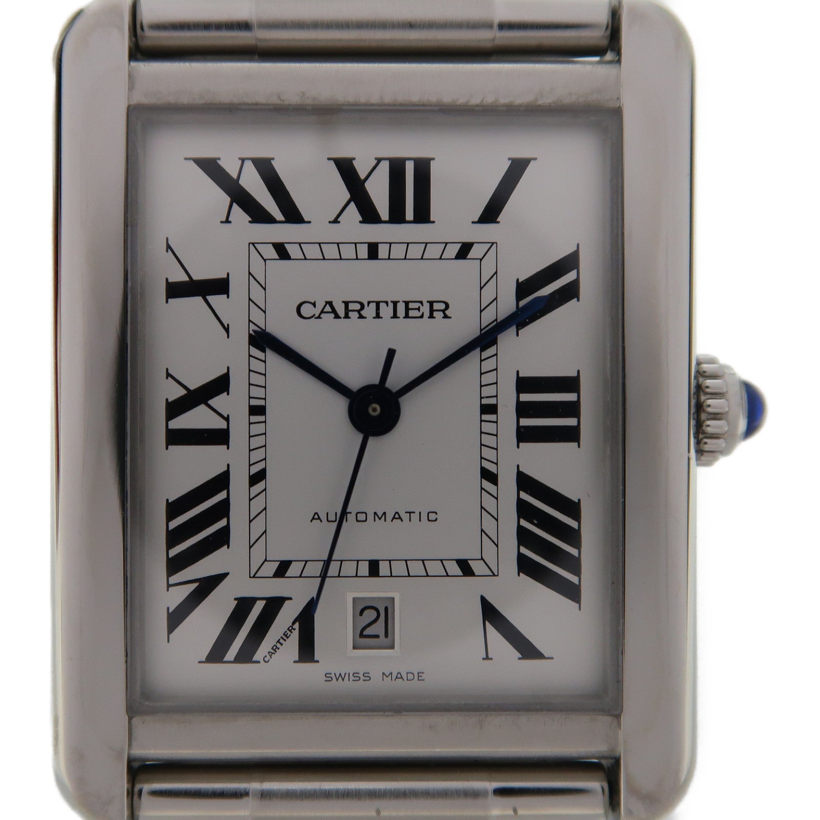 CARTIER Tank Solo不鏽鋼手錶自動機芯白色