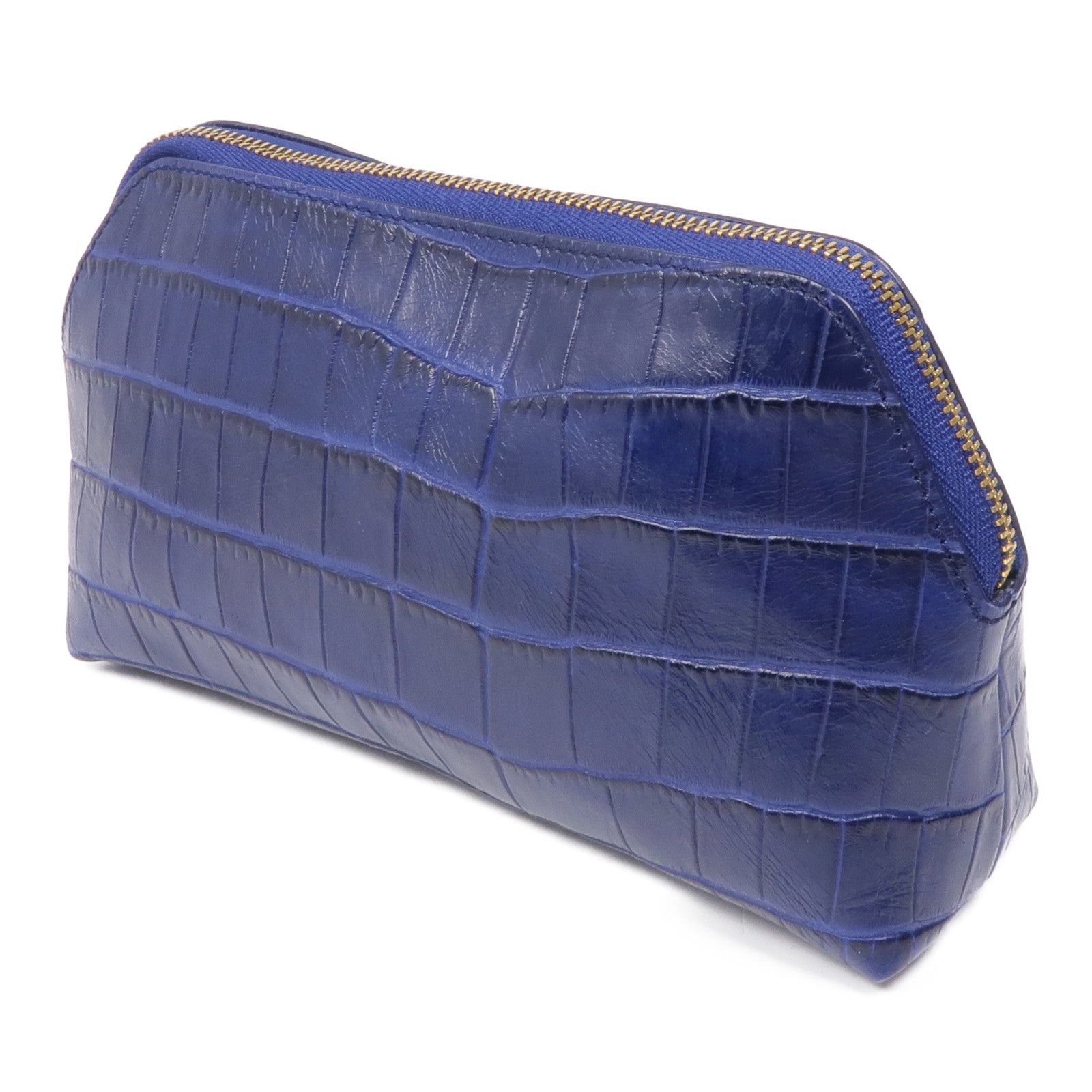 Furla 牛皮皮革Pouch金扣手拿包