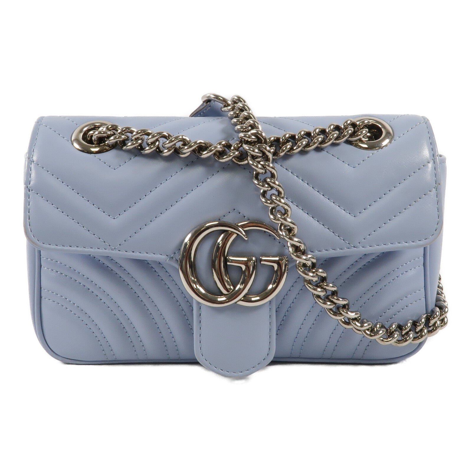 GUCCI 牛皮皮革GG Marmont Small鏈帶肩背袋