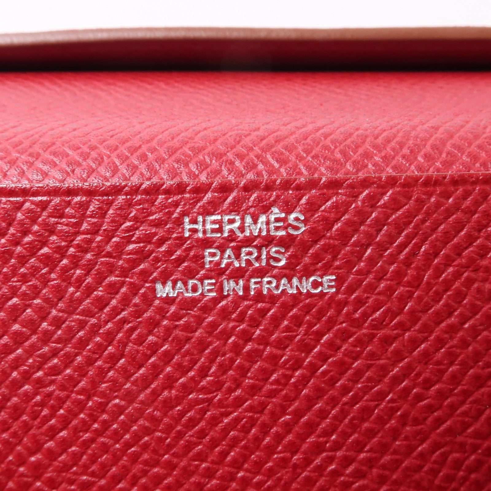 HERMES 皮革Bearn Long Wallet銀扣長錢包長錢包