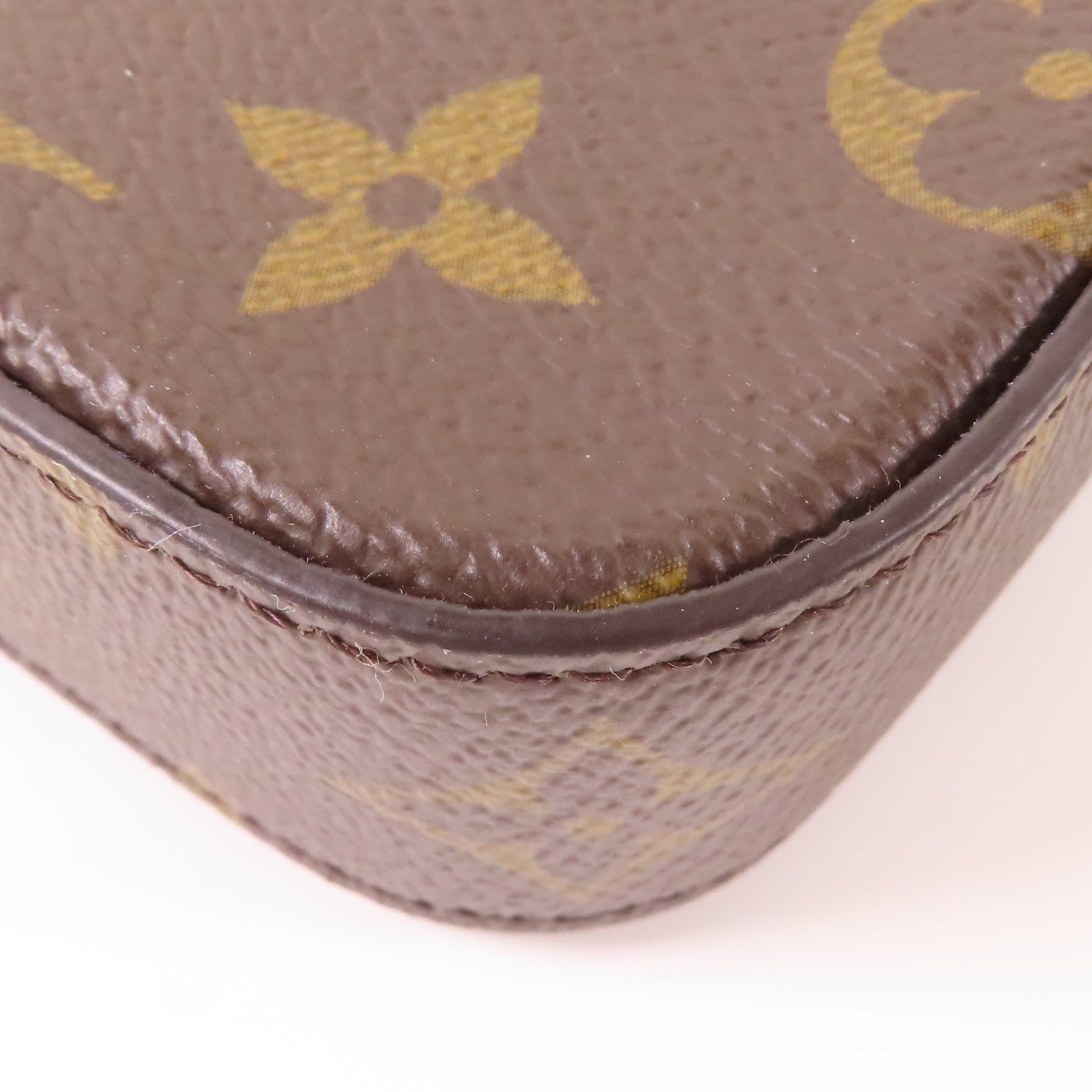 LOUIS VUITTON LV GHW Felicie Strap & Go Shoulder Bag M80091 Monogram Brown/Green