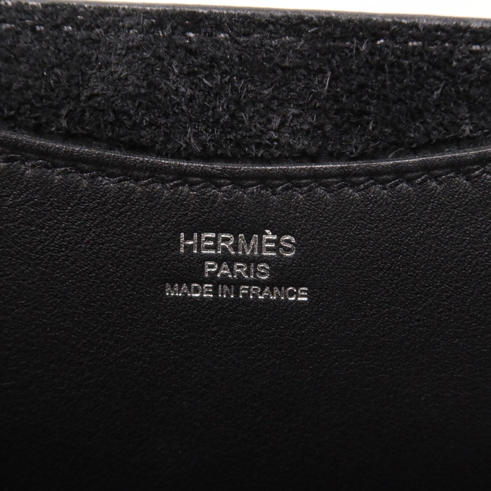 HERMES Clemence皮革In The Loop 18手挽袋Noir