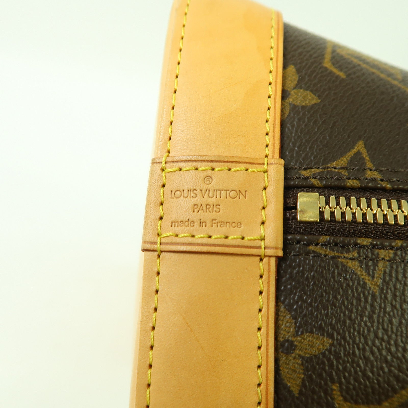 LOUIS VUITTON Monogram Alma PM金扣手挽袋啡色