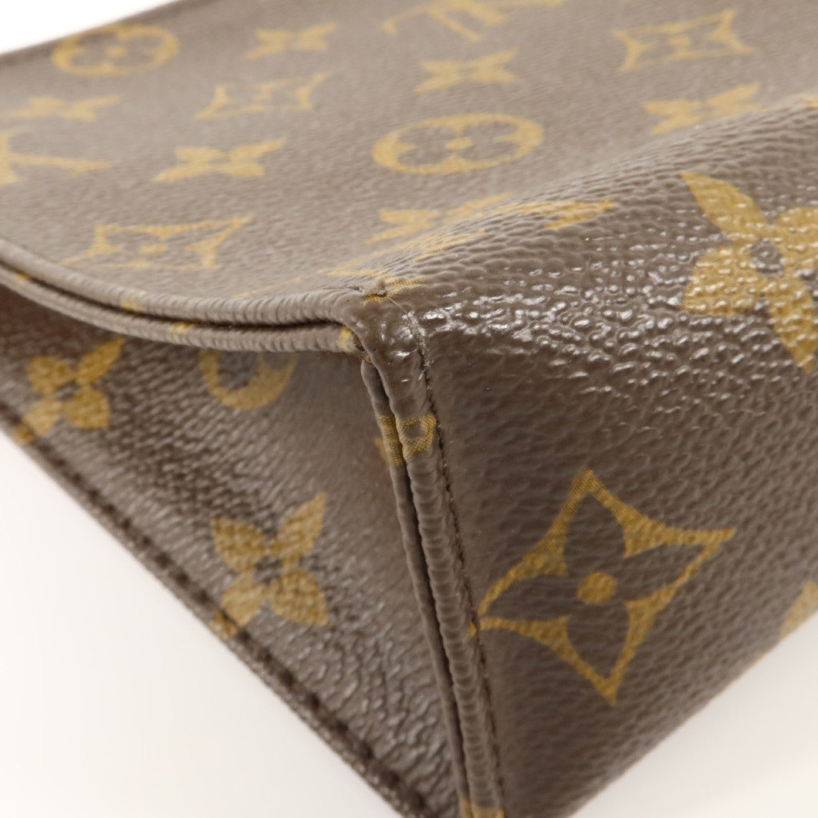 LOUIS VUITTON Monogram Toiletry Pouch 19金扣手拿包棕色