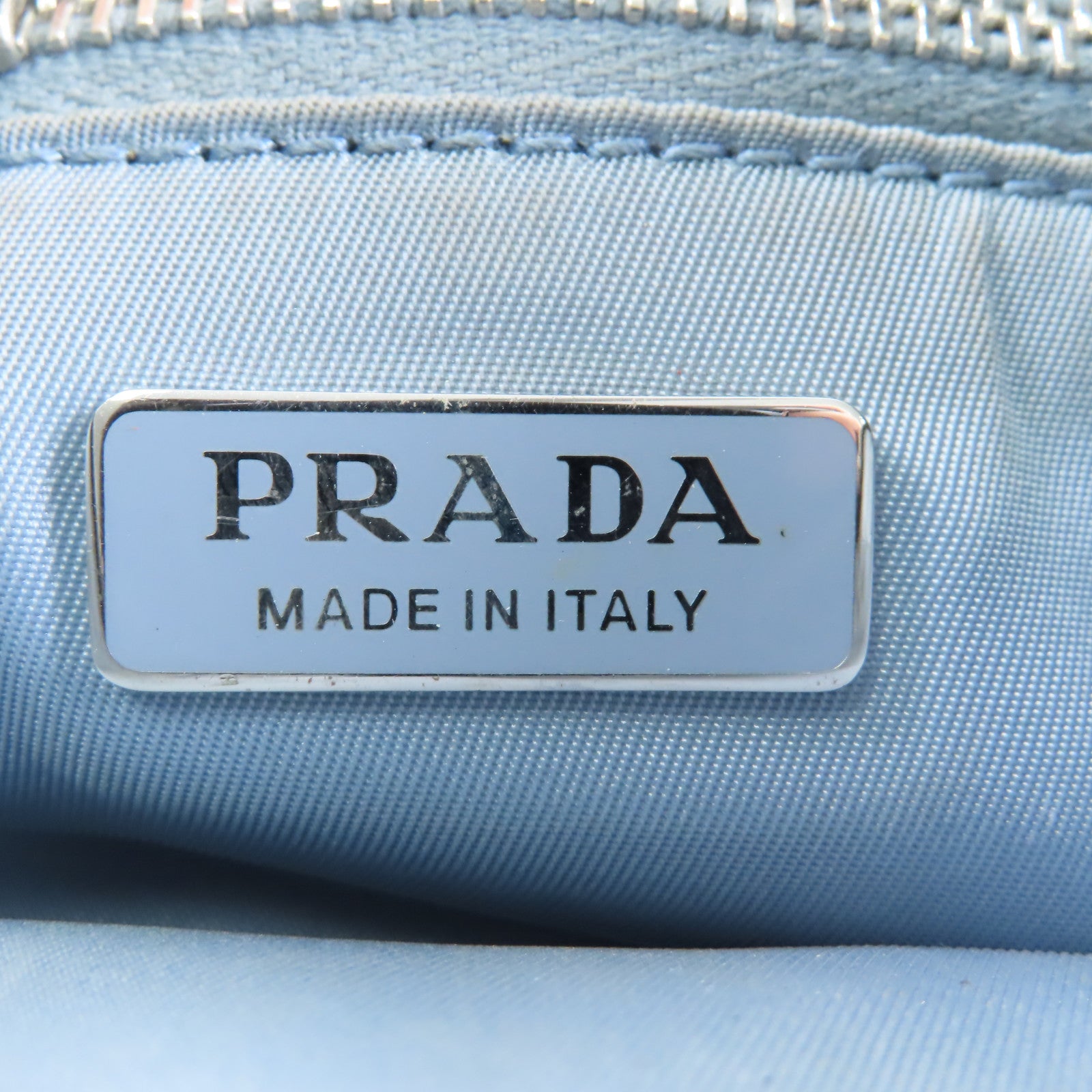 PRADA 尼龍Shoulder Bag銀扣肩背袋綠色
