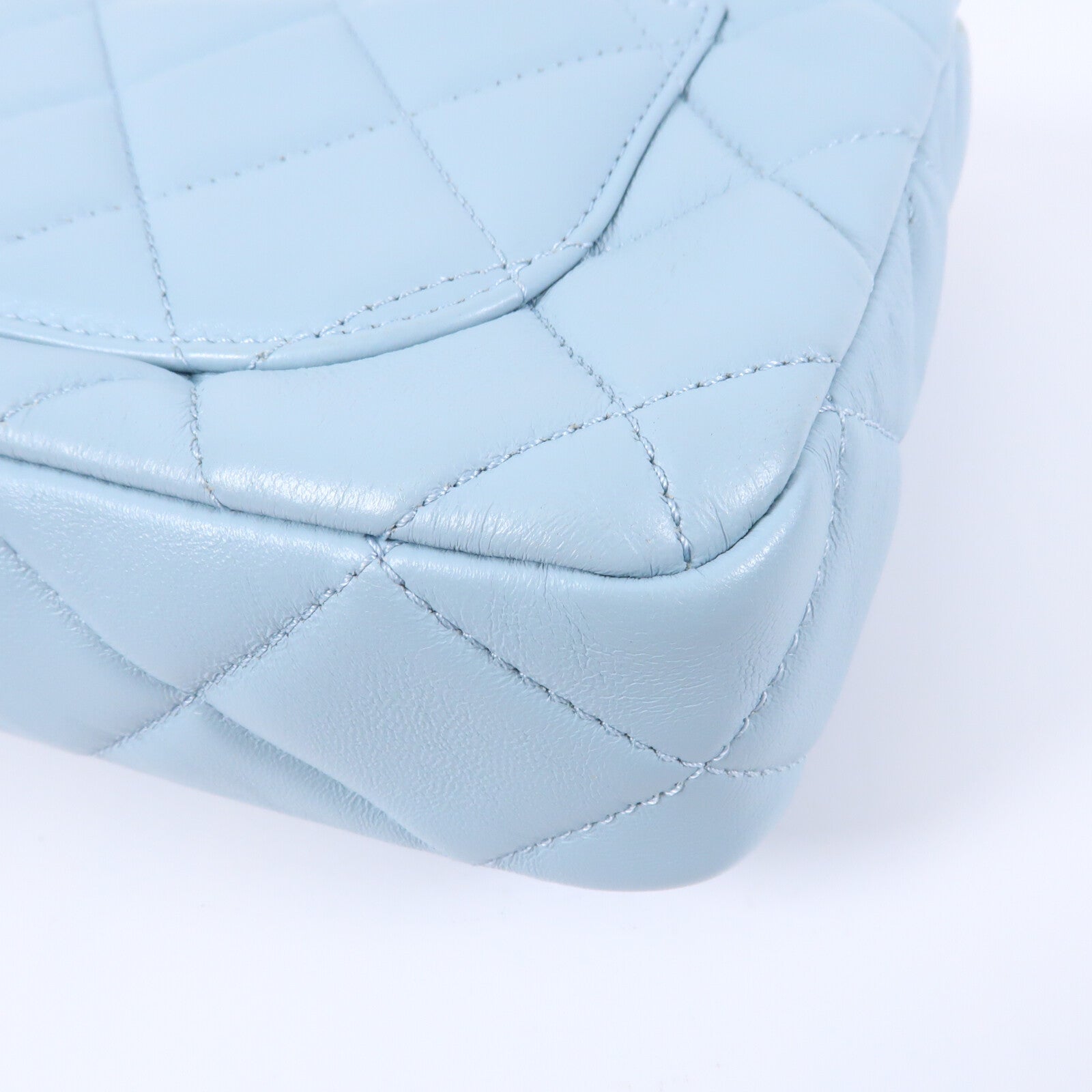 CHANEL 羊皮皮革CC Flat Bag 20鏈帶肩背袋